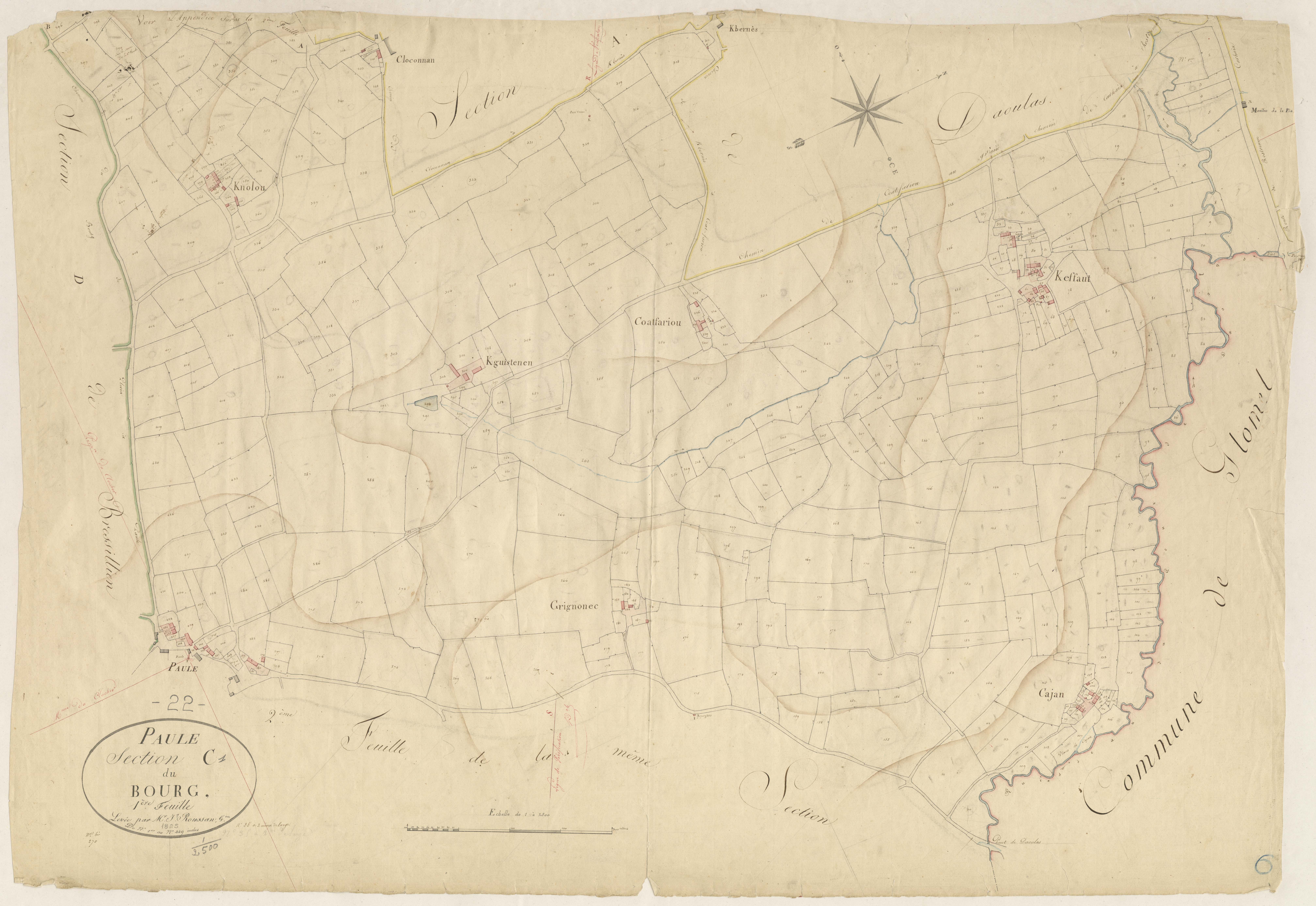 Paule - Section C, 1re feuille