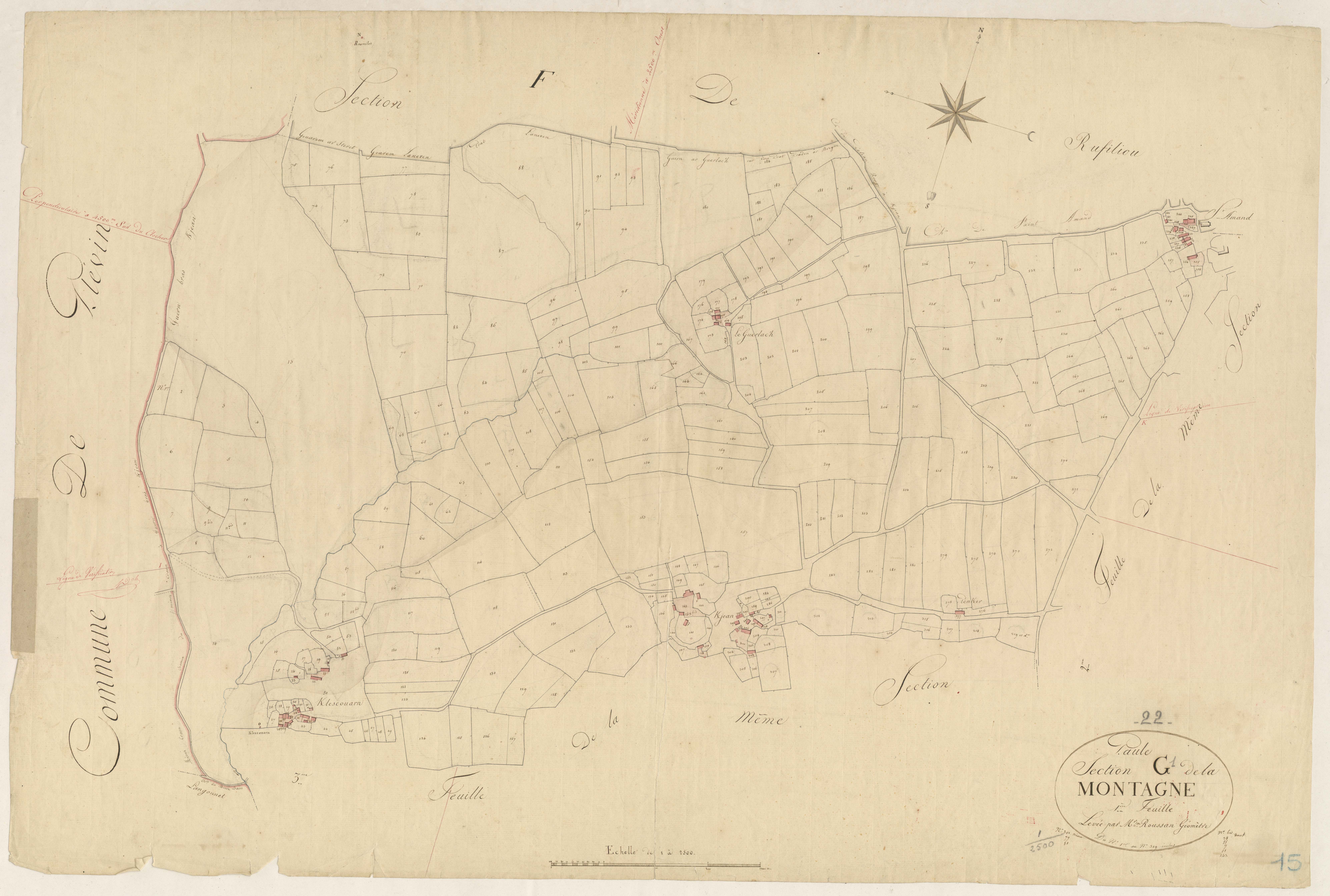 Paule - Section G, 1re feuille