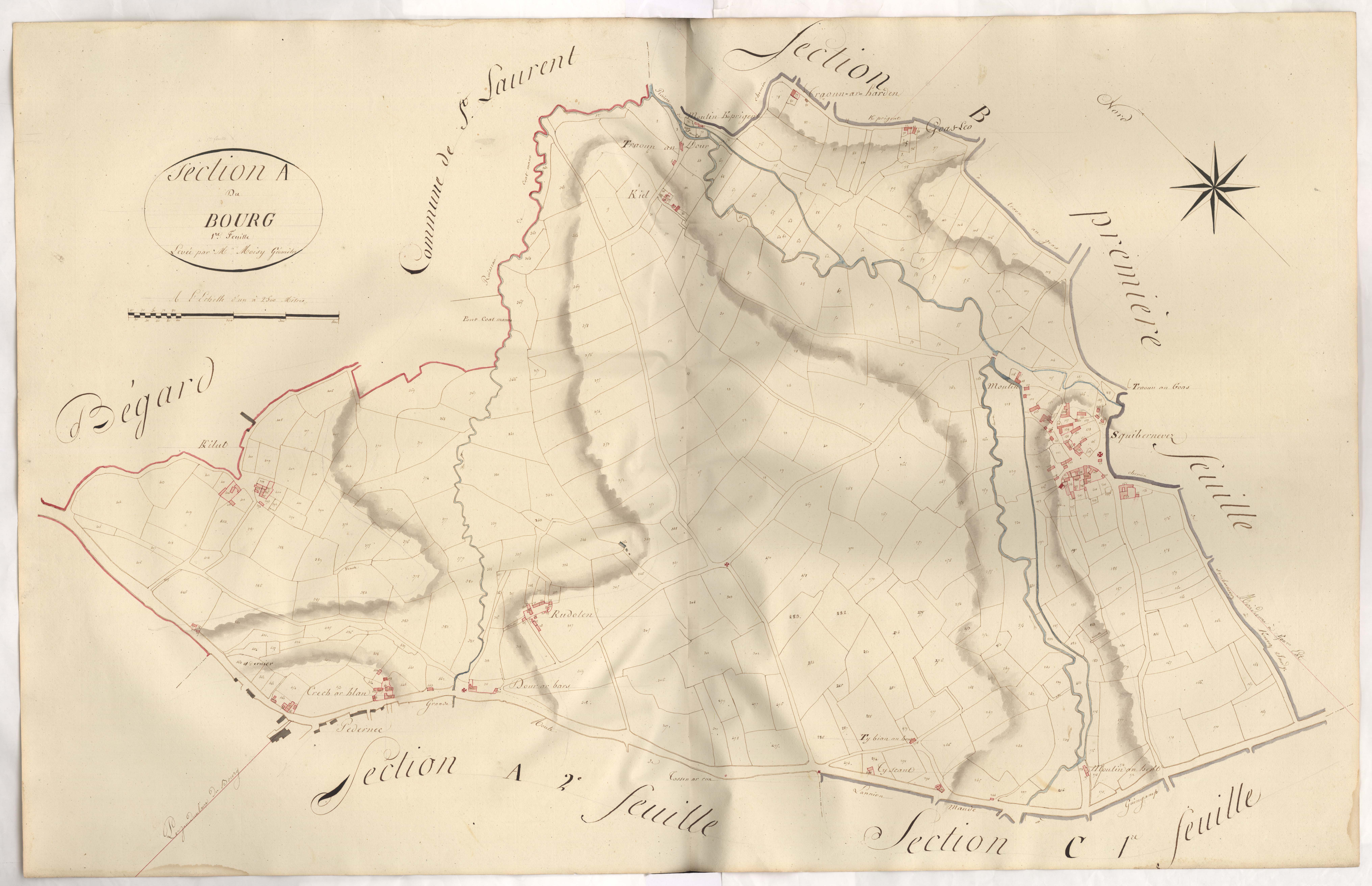 Pédernec - Section A, 1re feuille