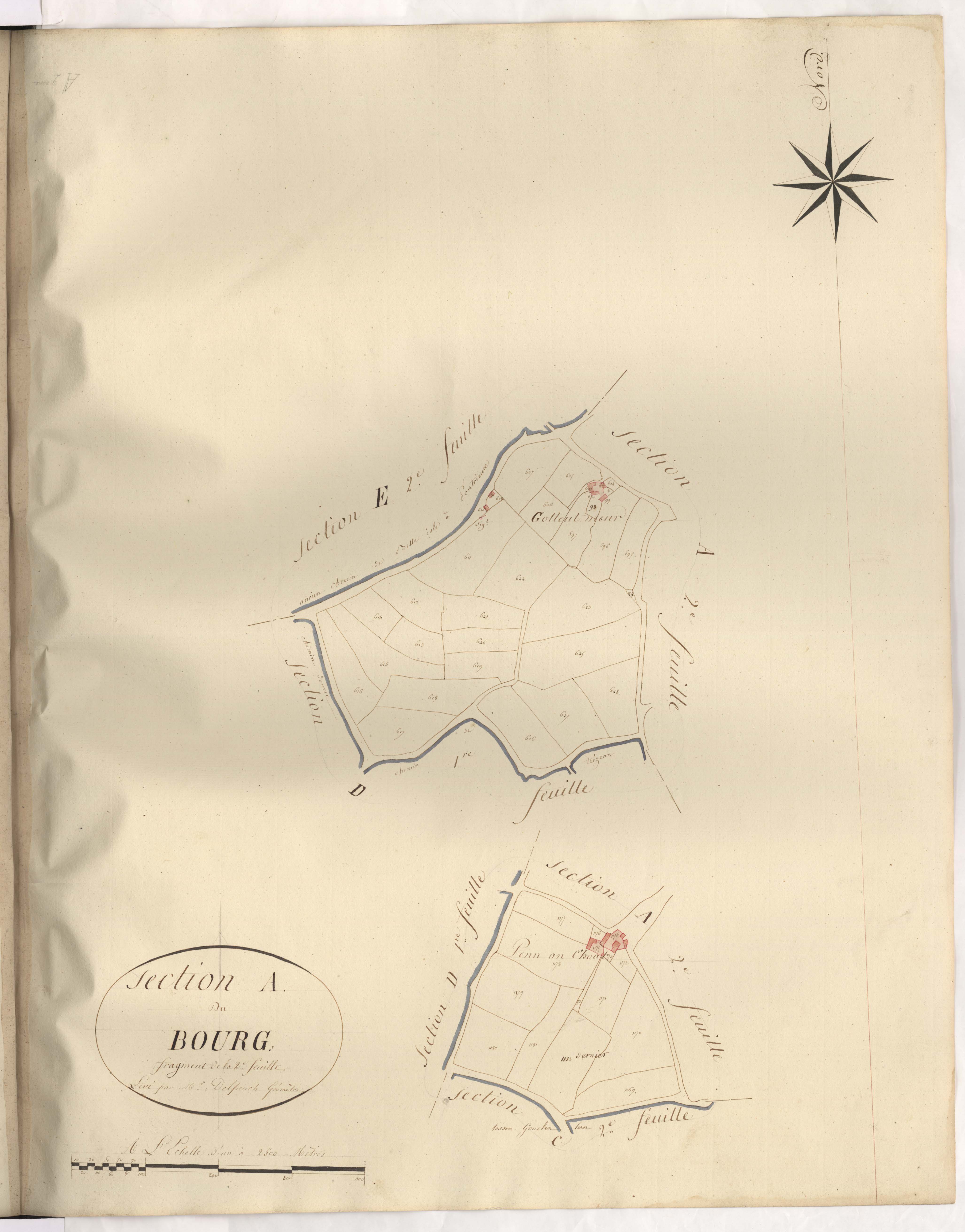 Pédernec - Section A, 2e feuille : fragment