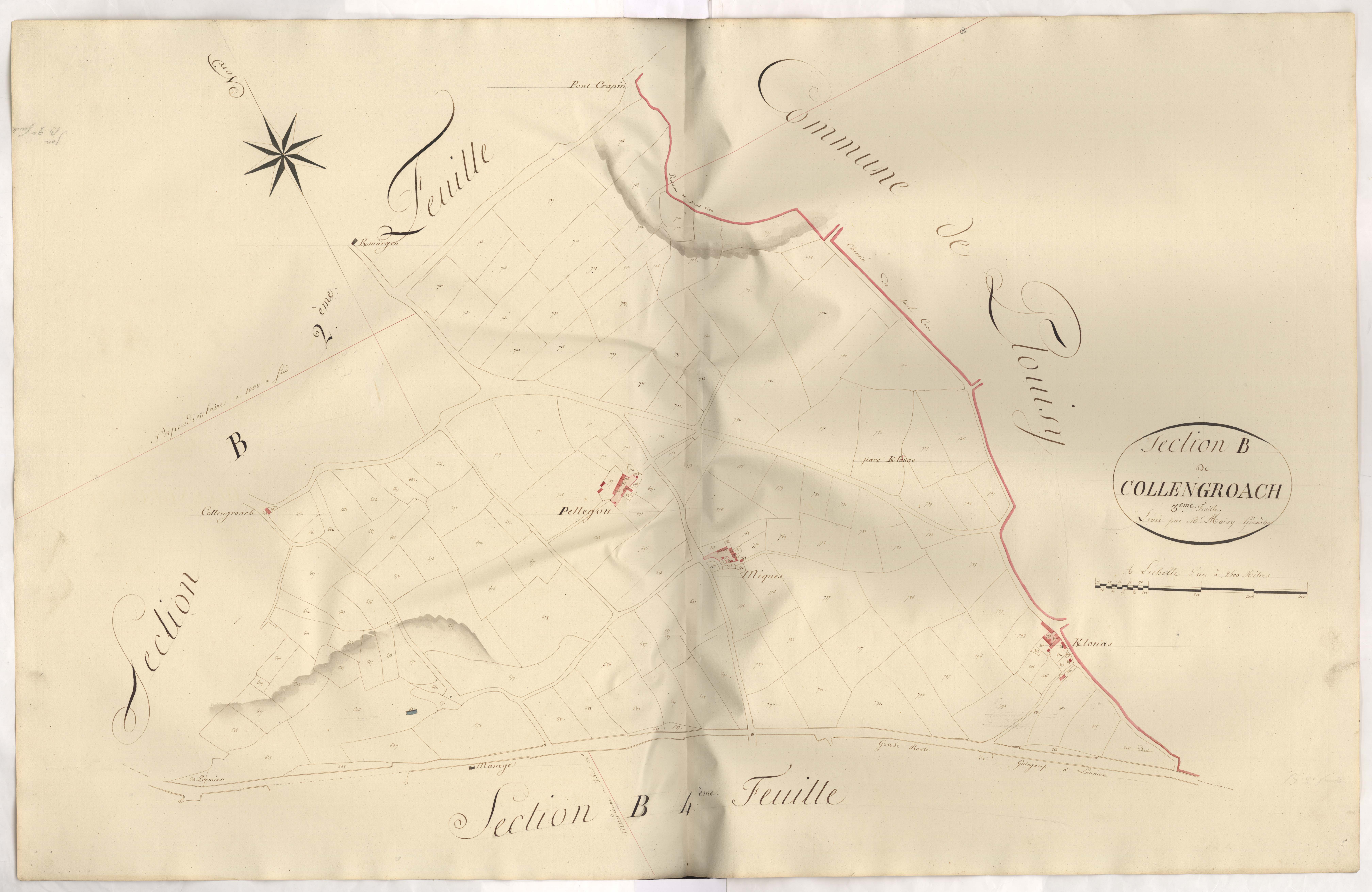 Pédernec - Section B, 3e feuille