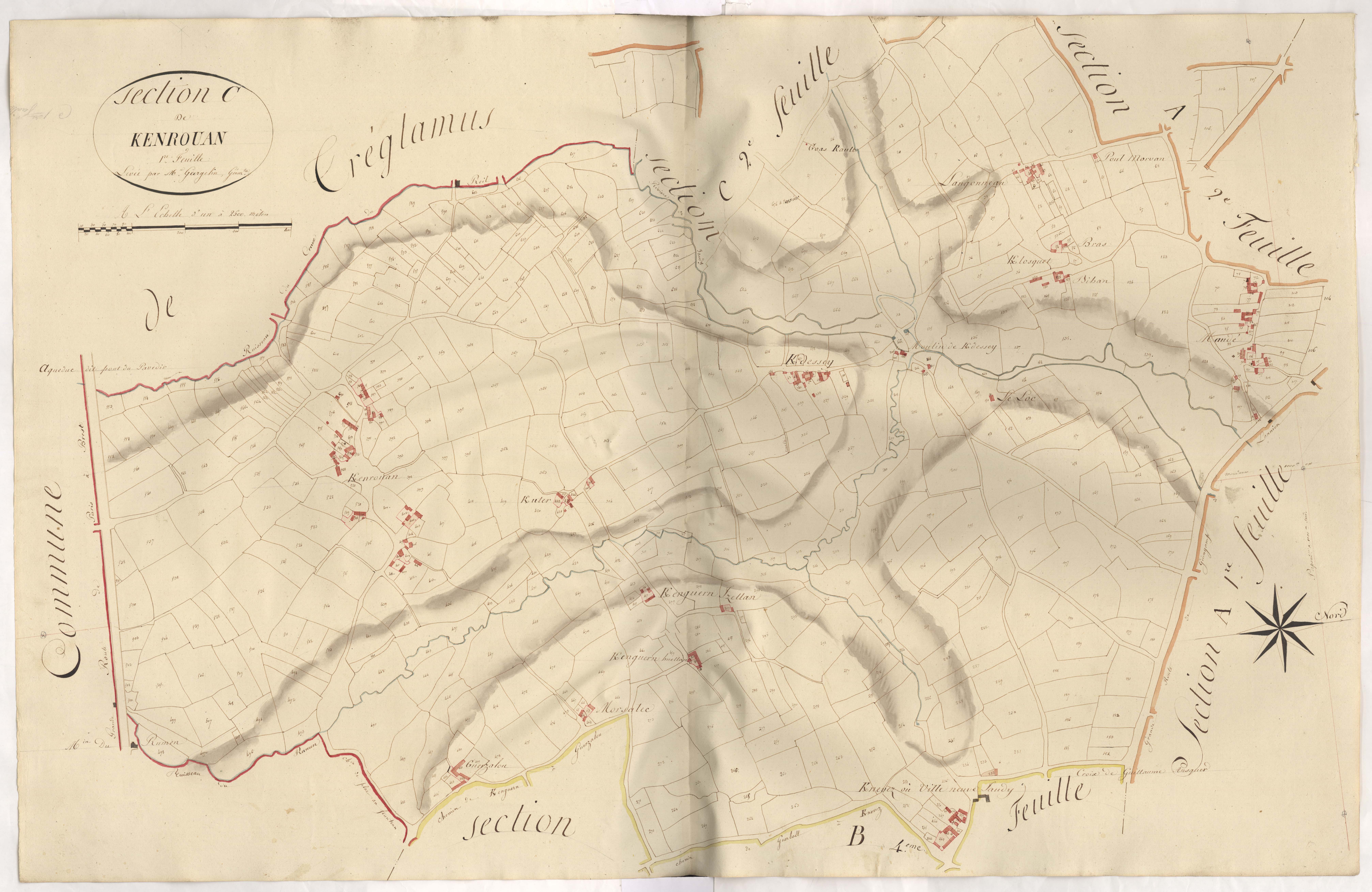 Pédernec - Section C, 1re feuille