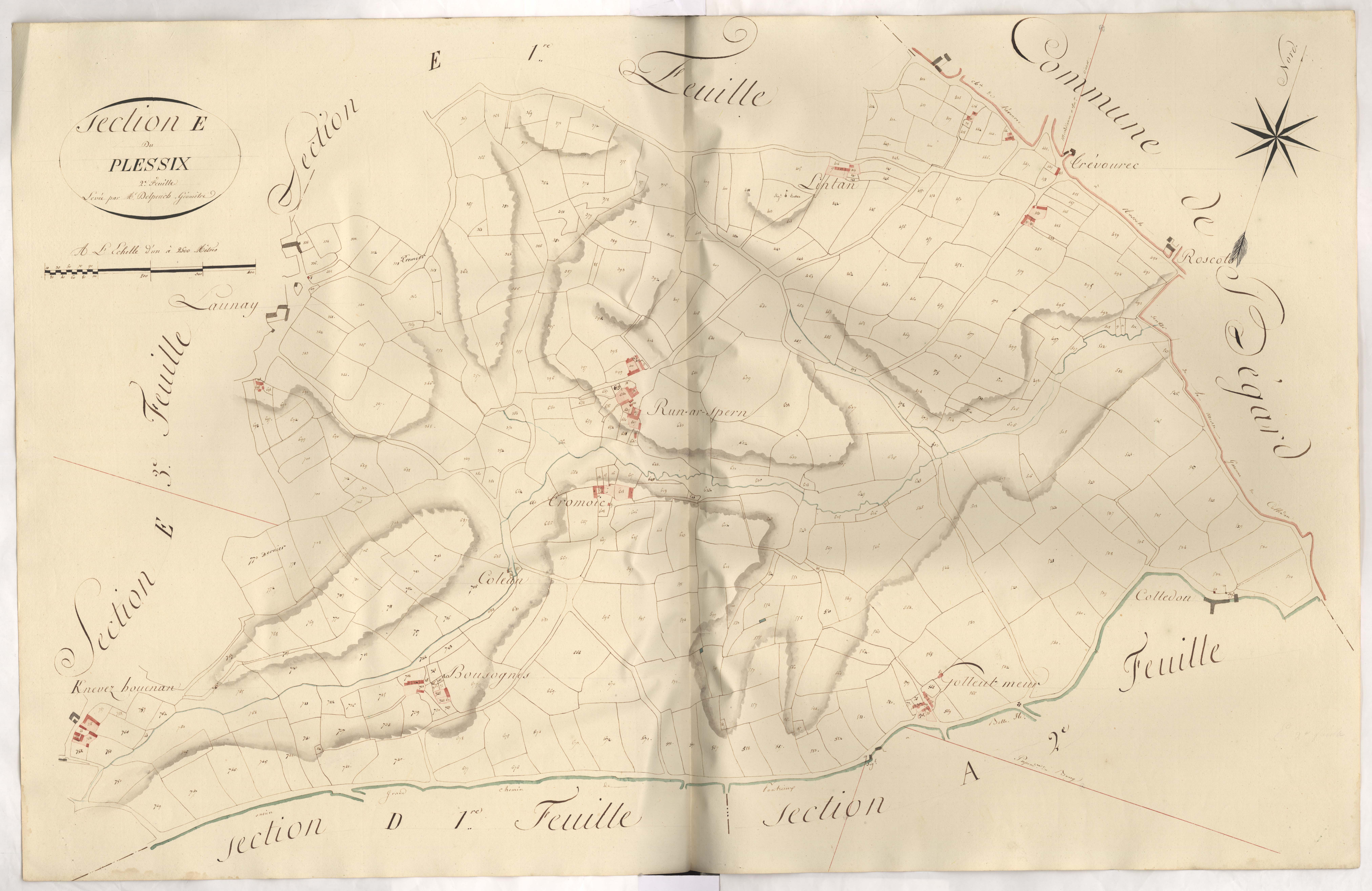Pédernec - Section E, 2e feuille