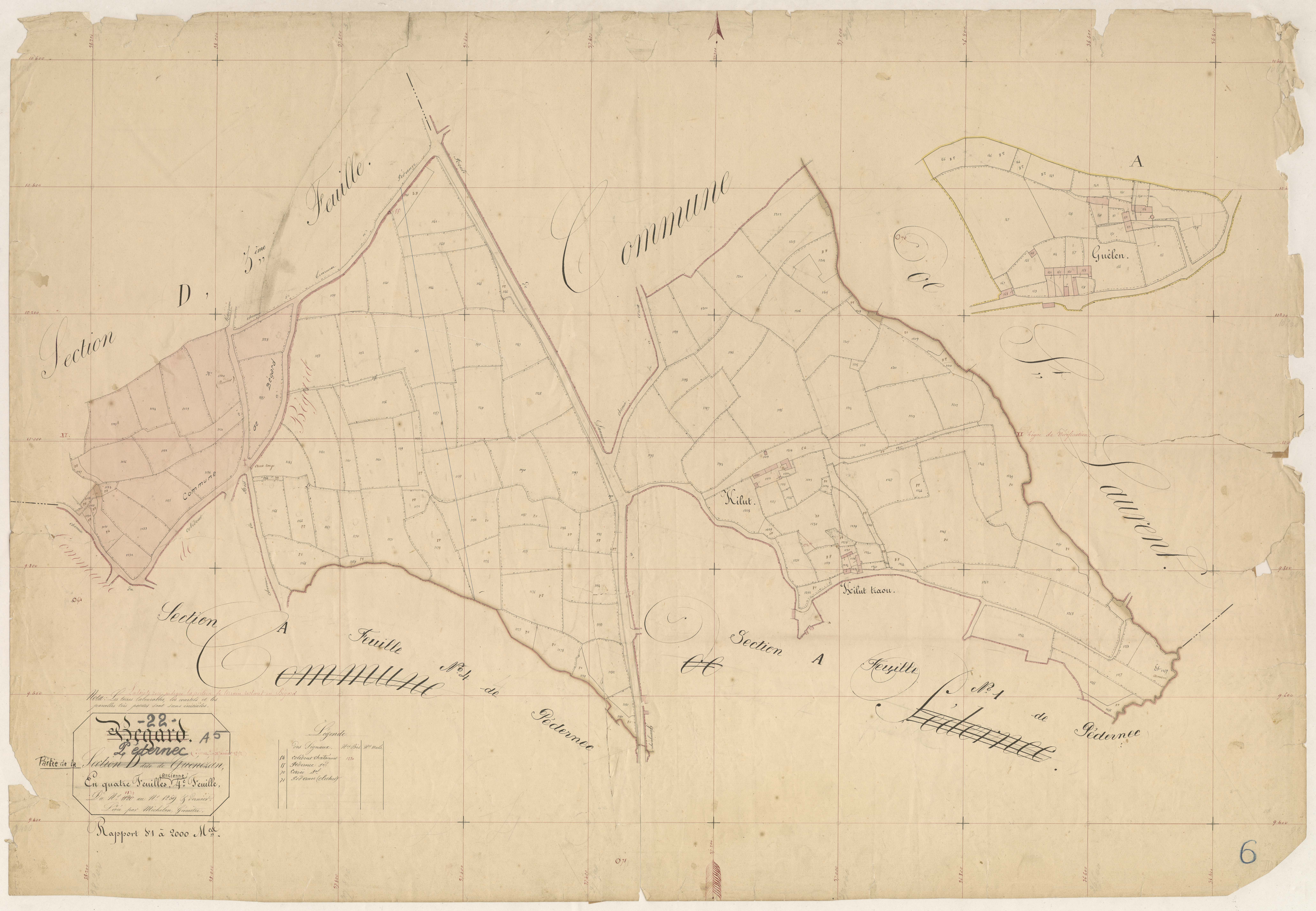 Pédernec - Section A, 5e feuille