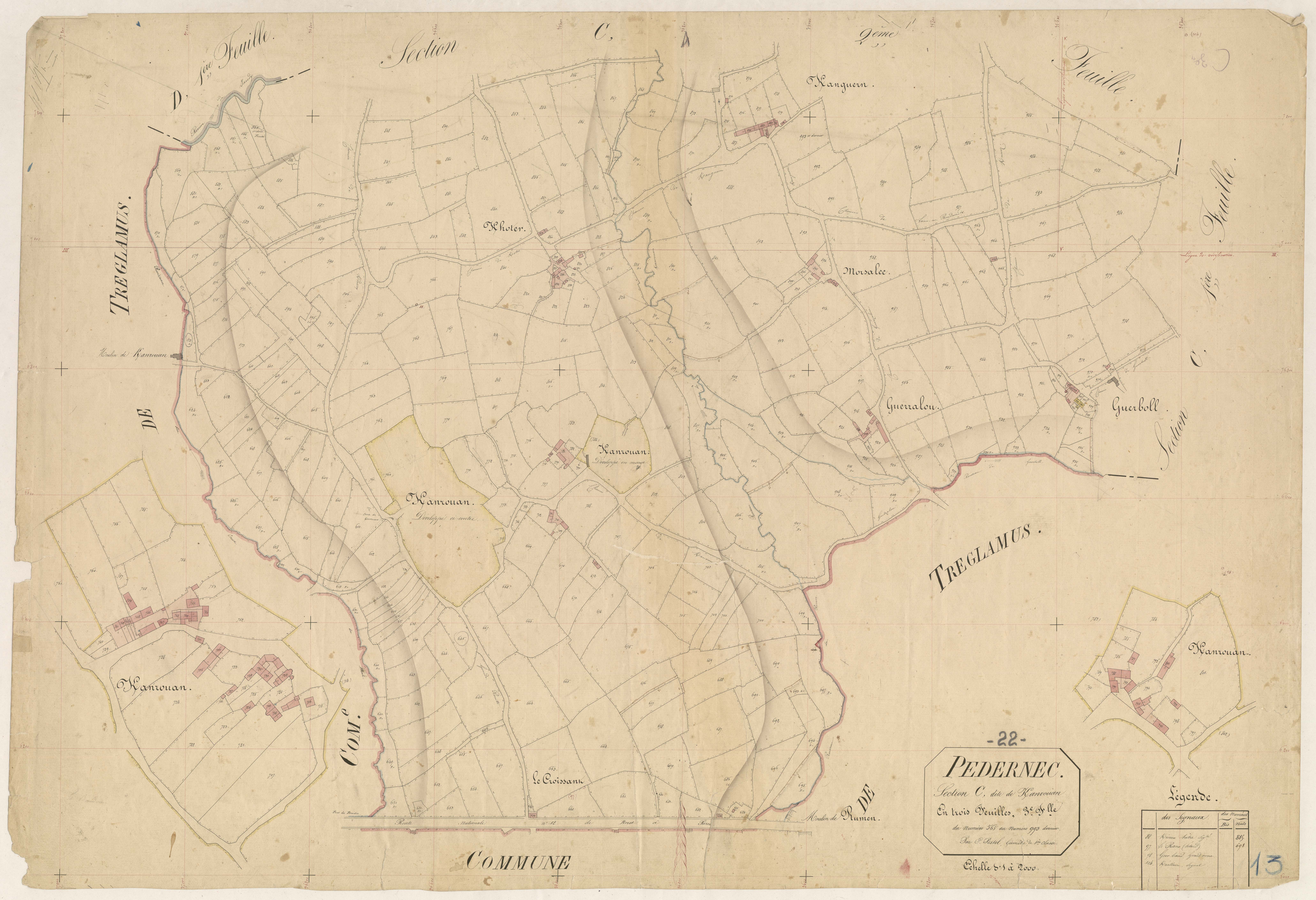 Pédernec - Section C, 3e feuille