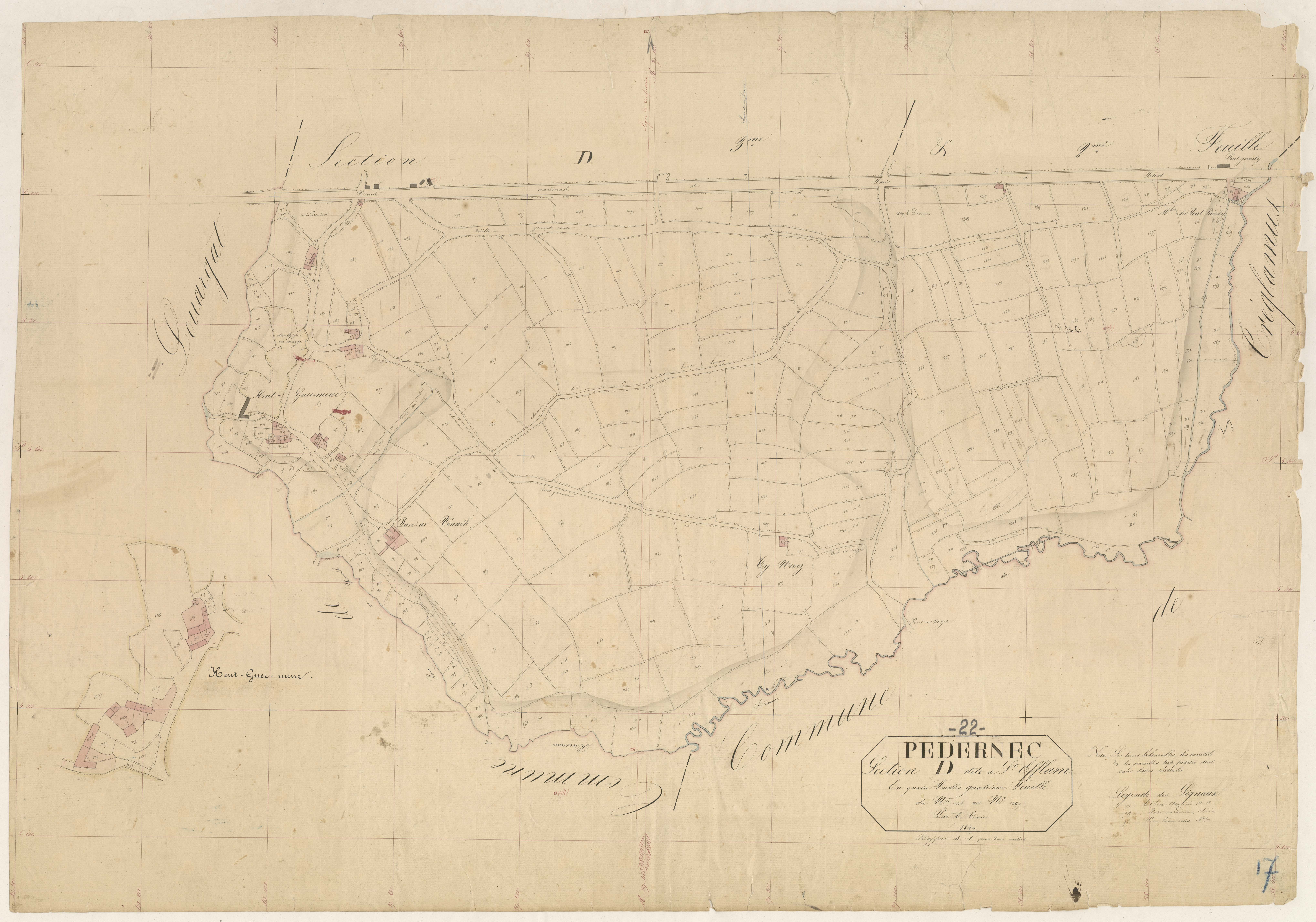 Pédernec - Section D, 4e feuille