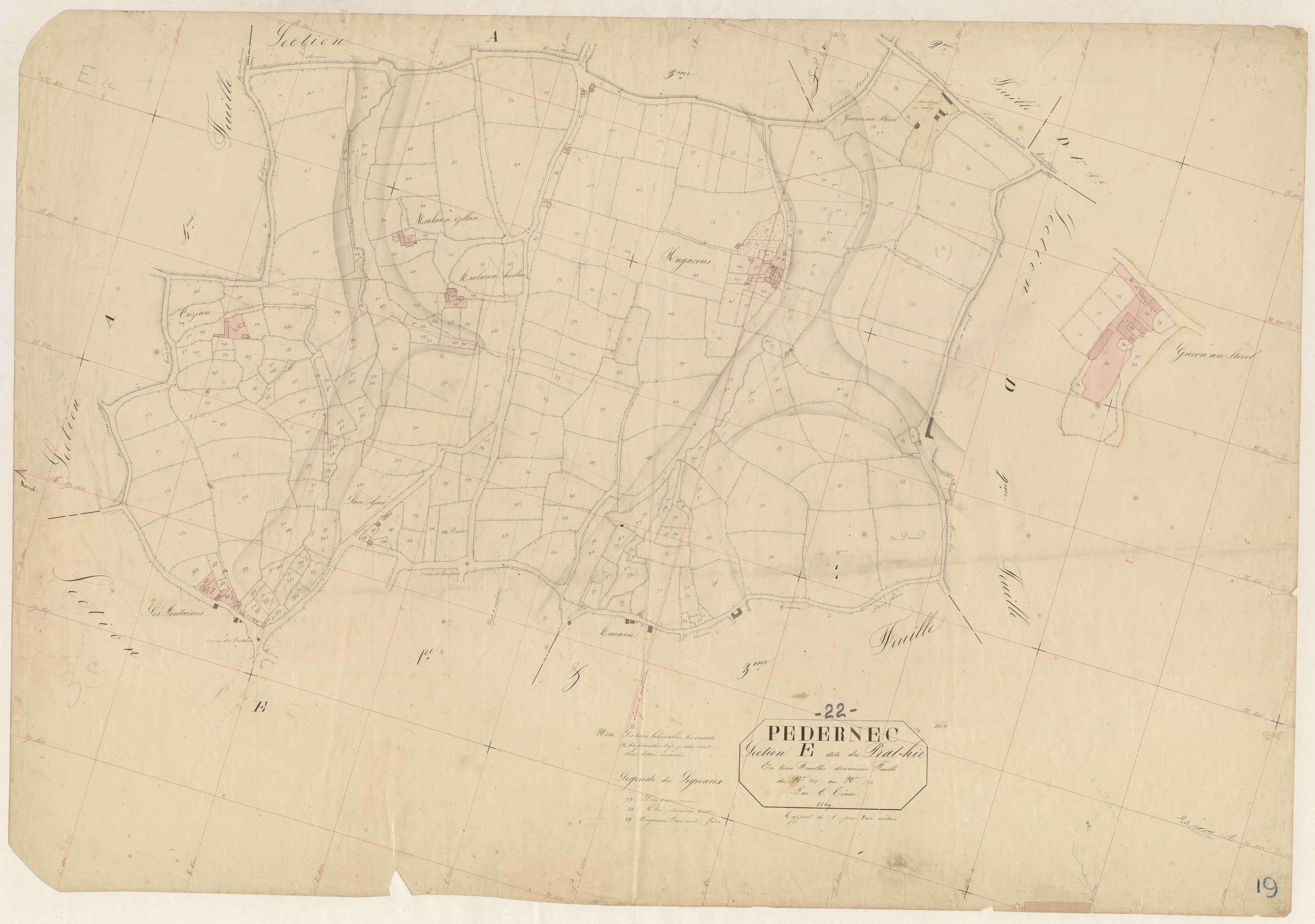 Pédernec - Section E, 2e feuille