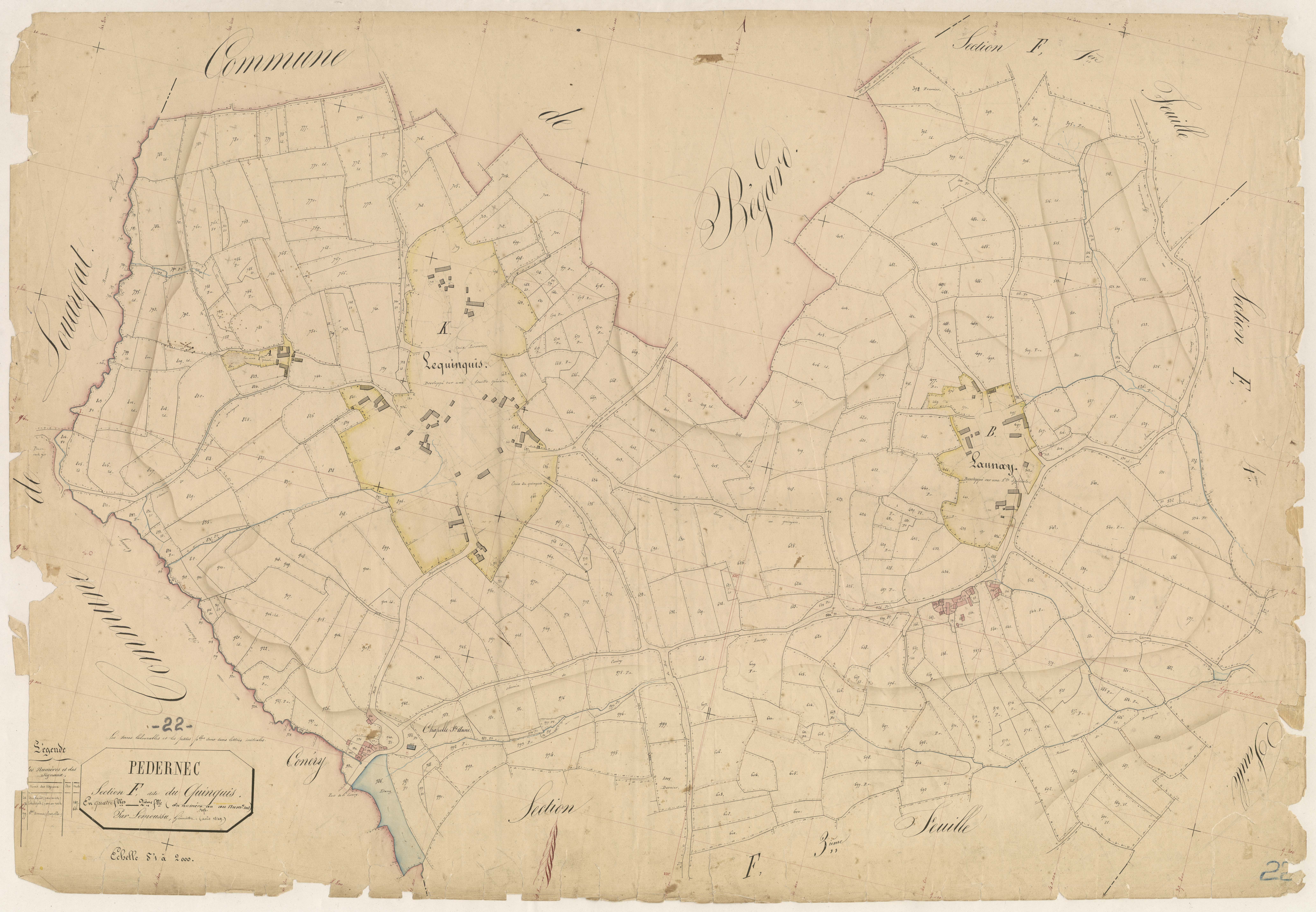 Pédernec - Section F, 2e feuille