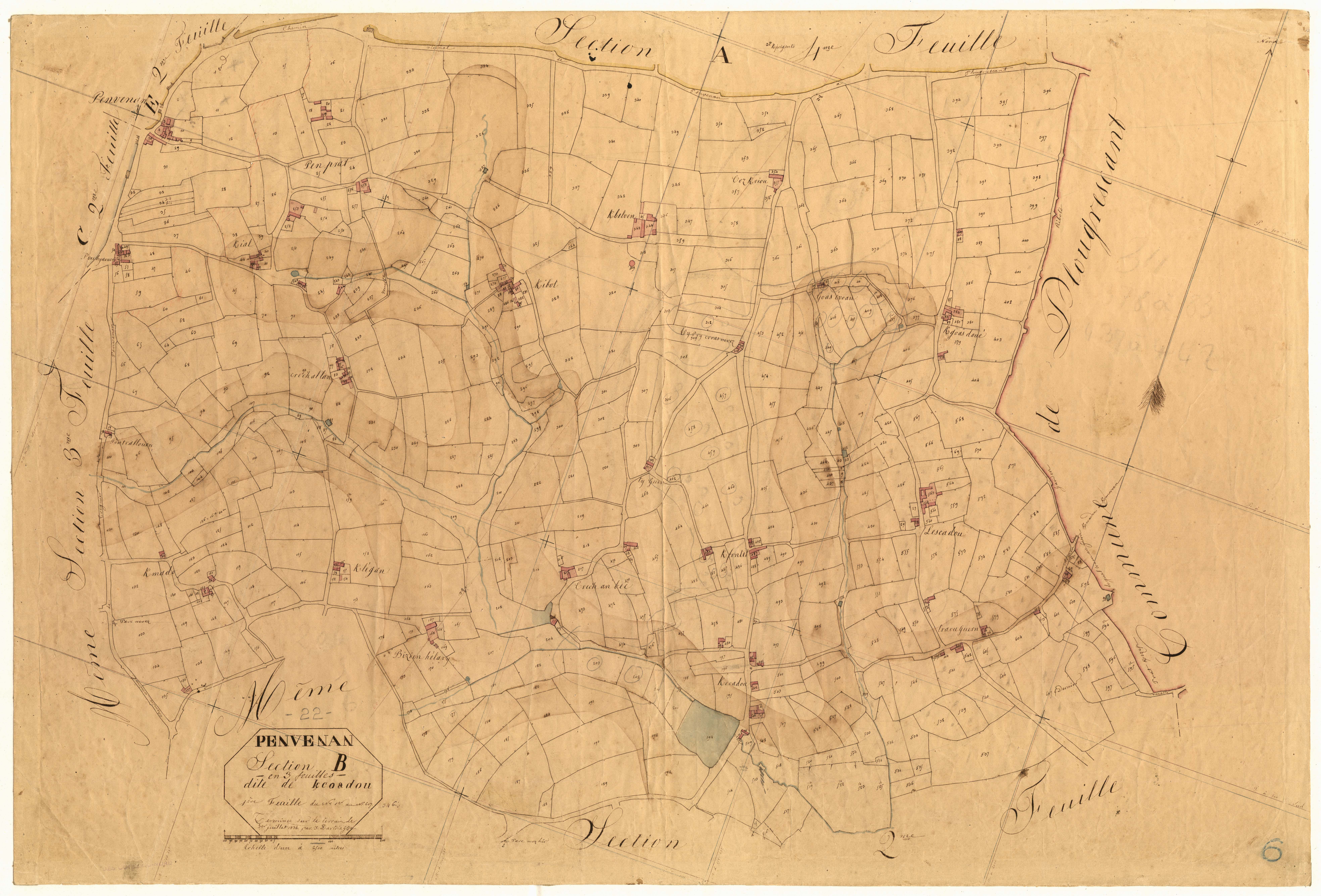 Penvénan - Section B, 1re feuille