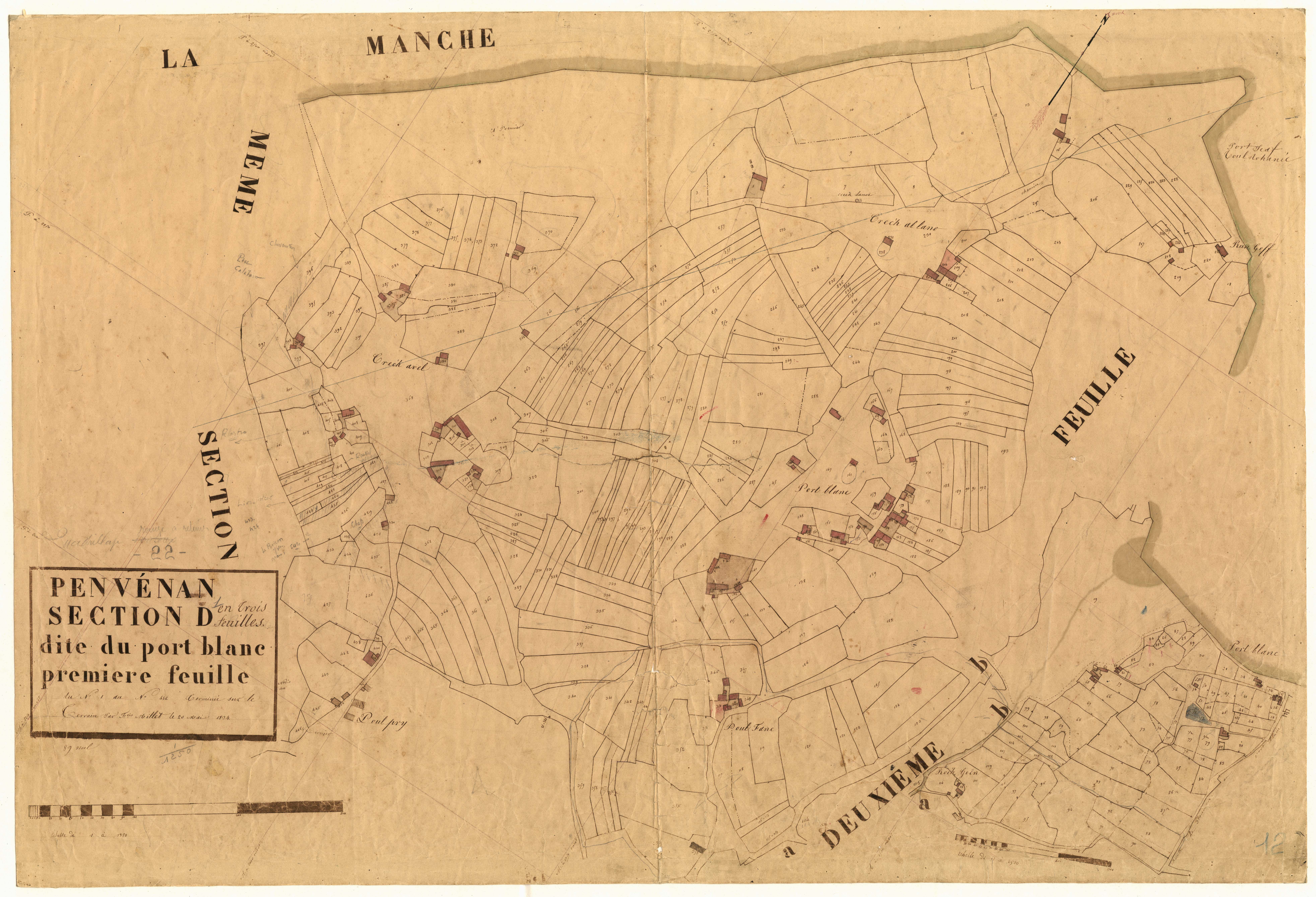 Penvénan - Section D, 1re feuille