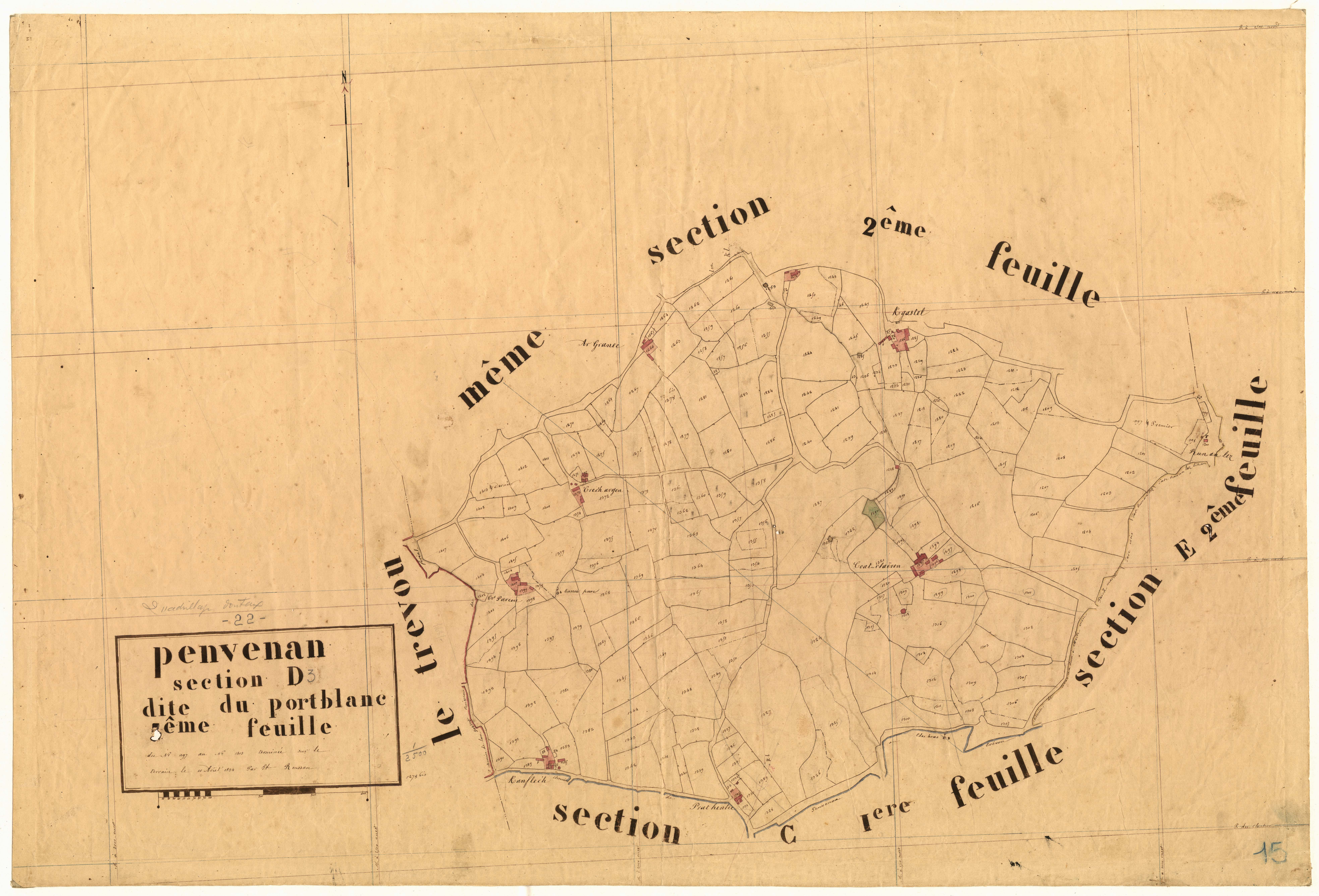 Penvénan - Section D, 3e feuille