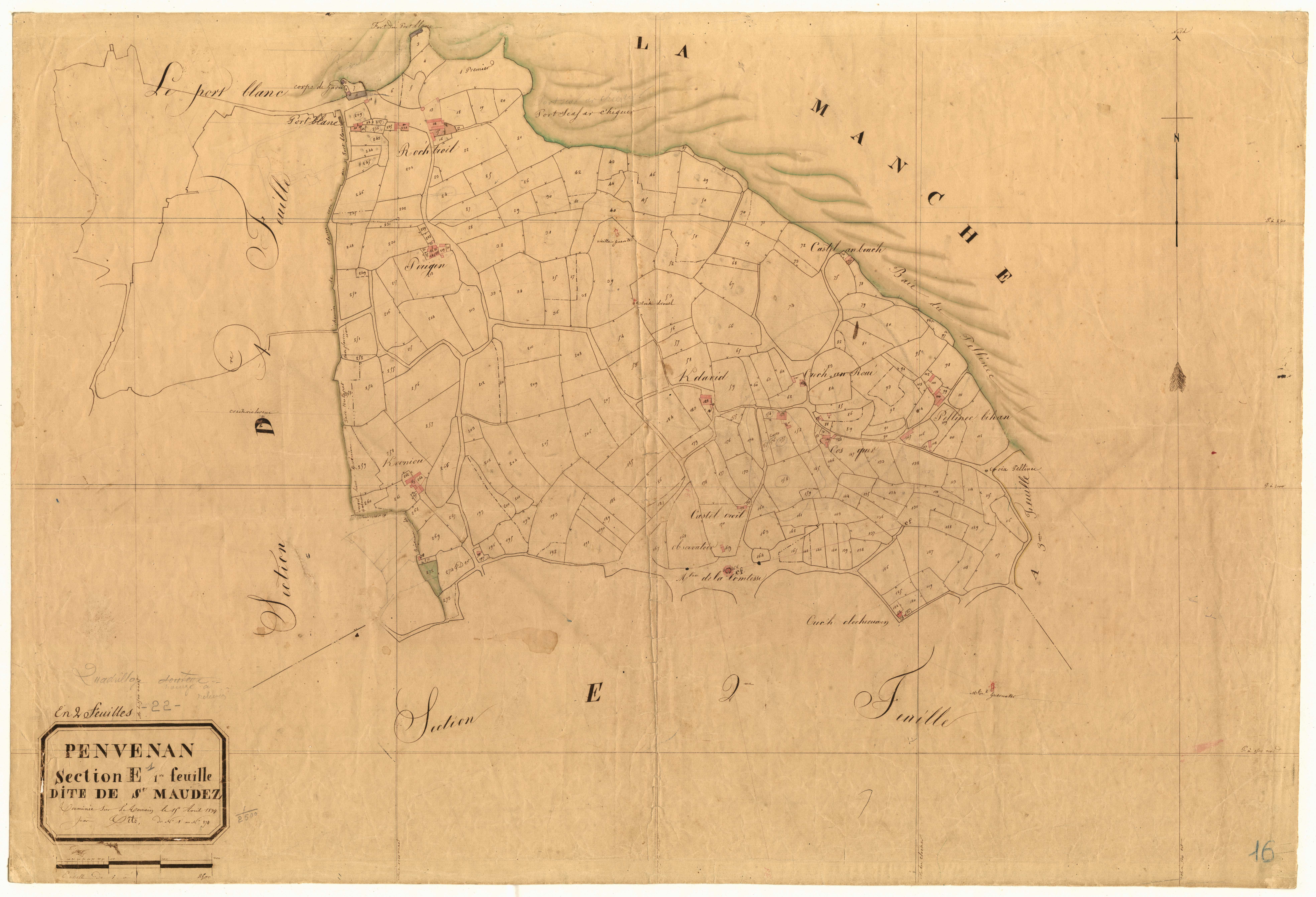 Penvénan - Section E, 1re feuille