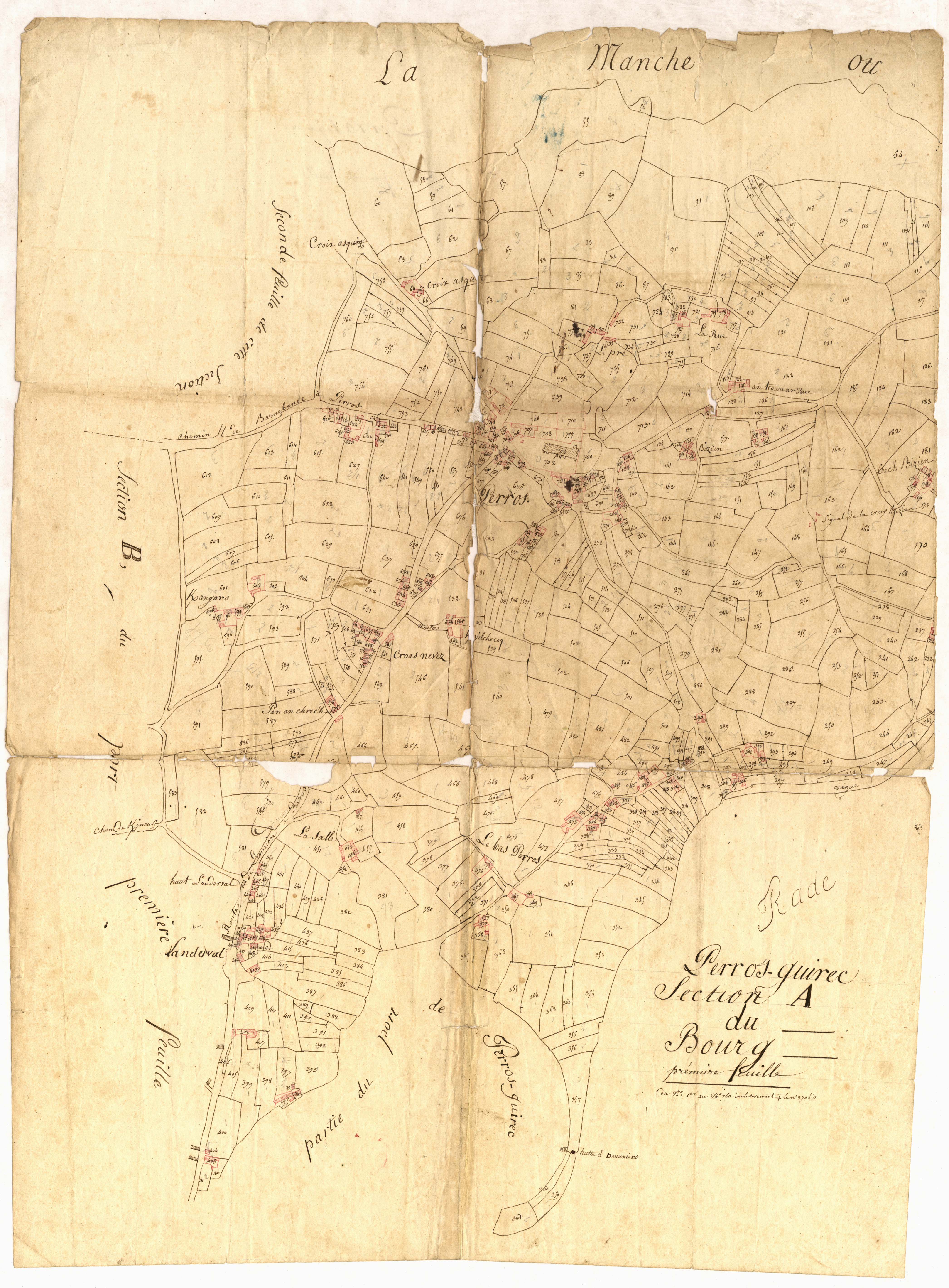 Perros-Guirec - Section A, 1re feuille