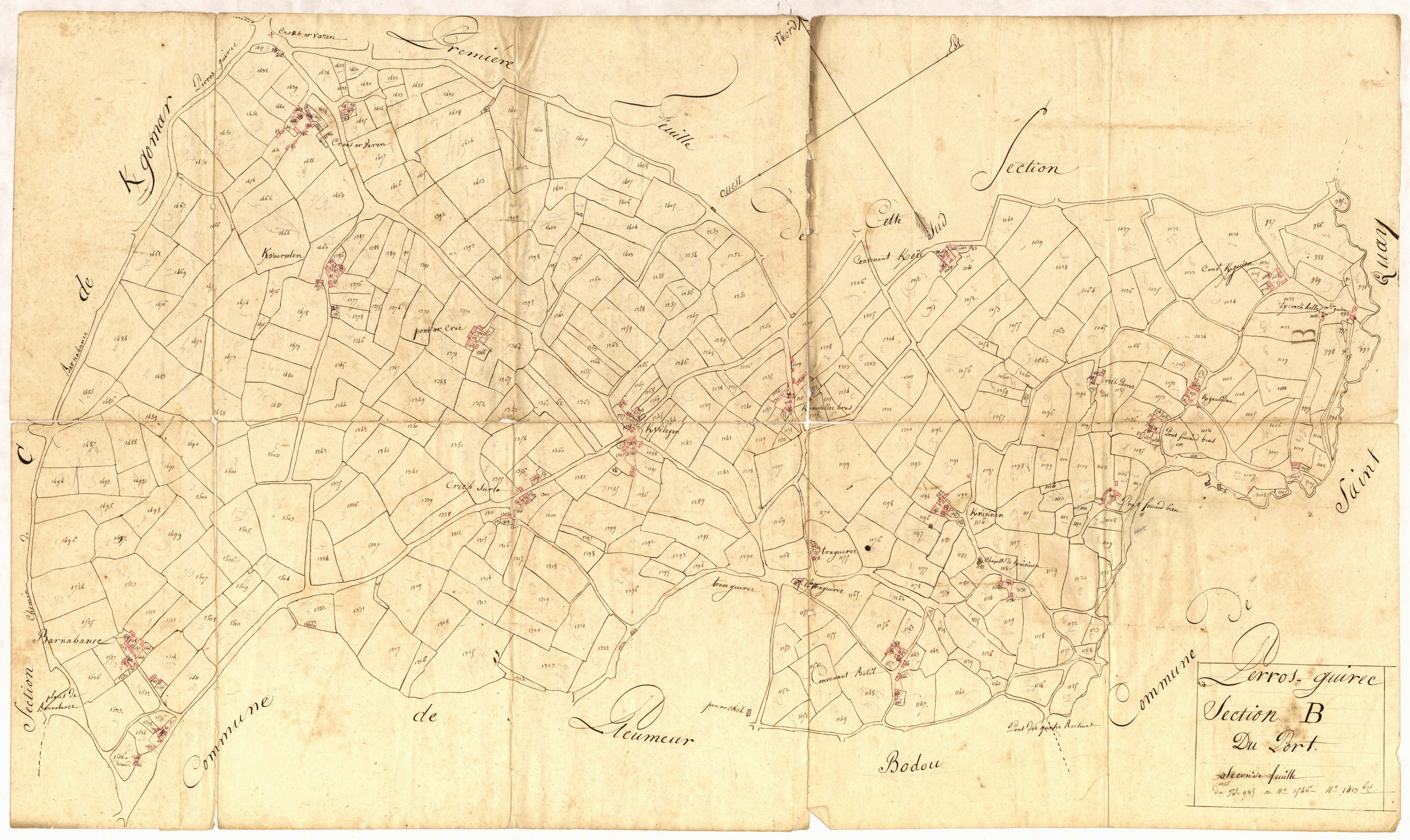Perros-Guirec - Section B, 2e feuille