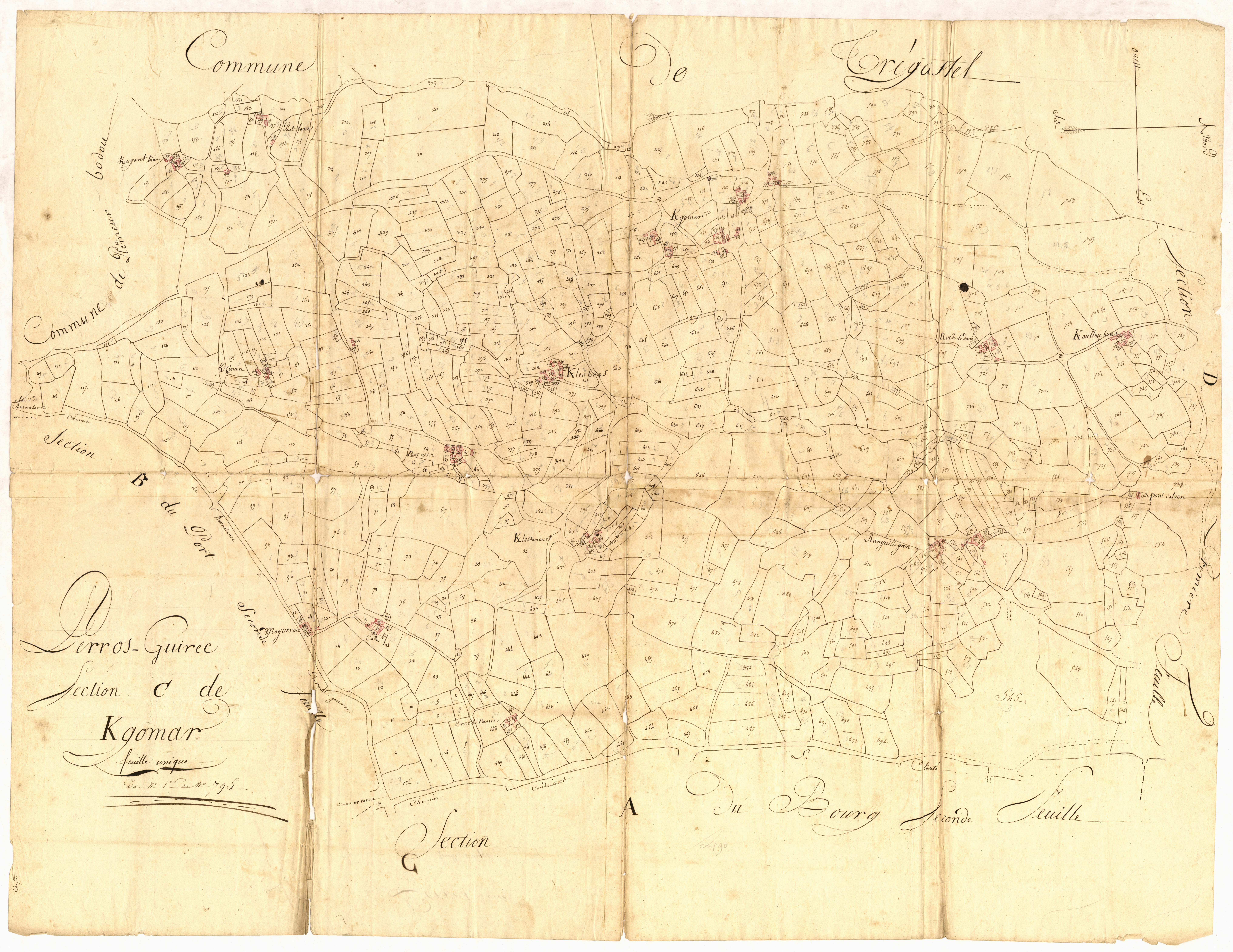 Perros-Guirec - Section C, 1re feuille