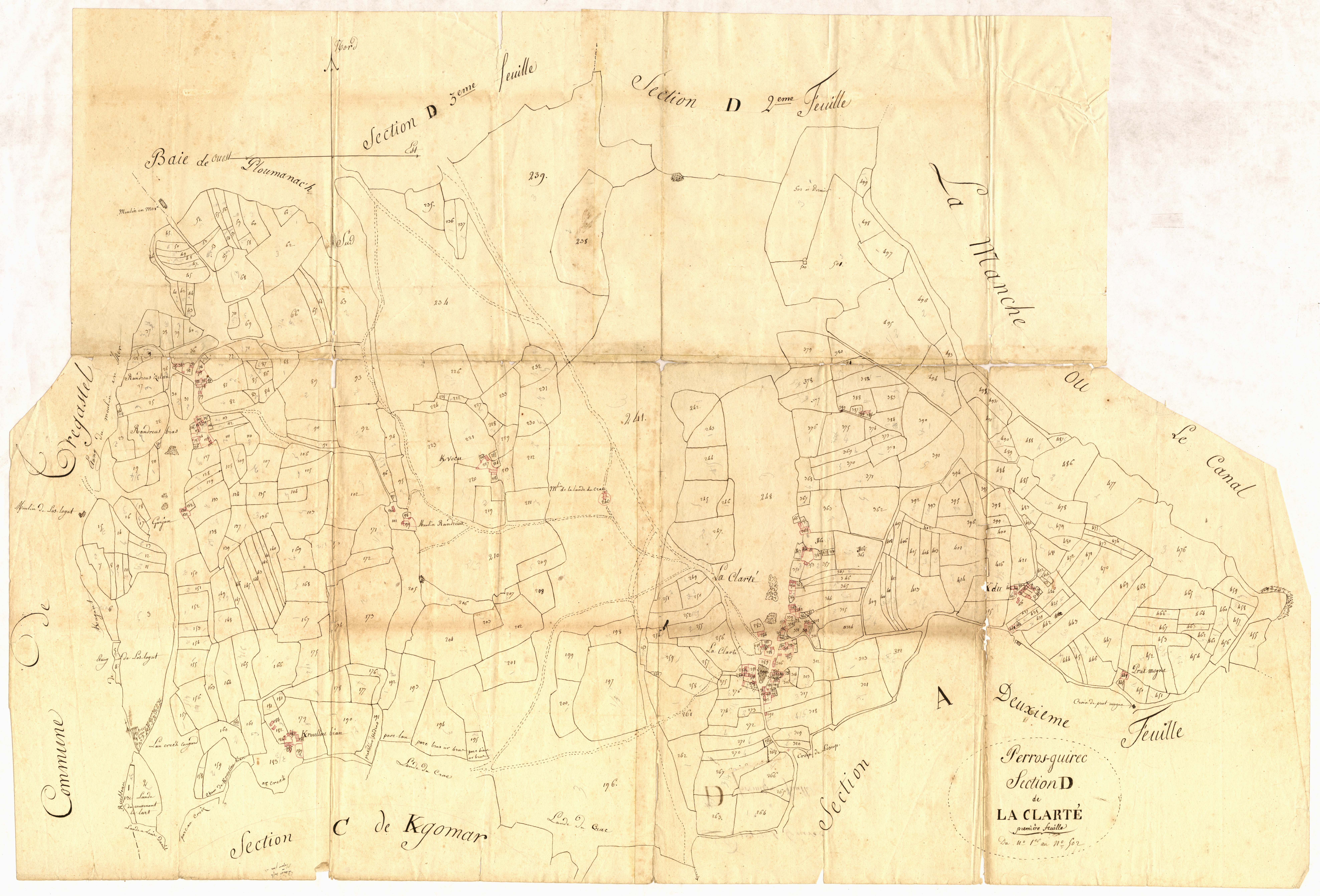 Perros-Guirec - Section D, 1re feuille
