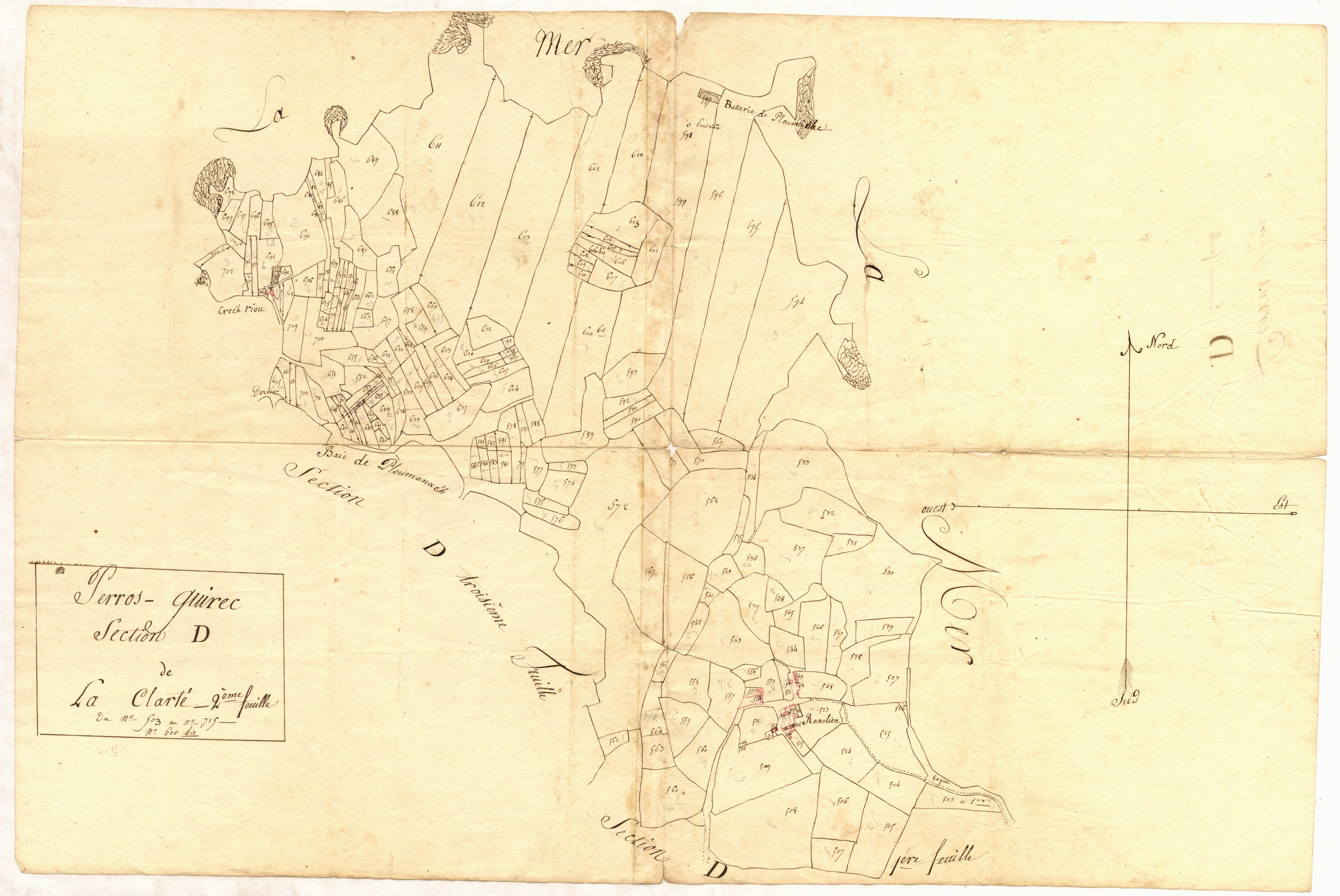 Perros-Guirec - Section D, 2e feuille