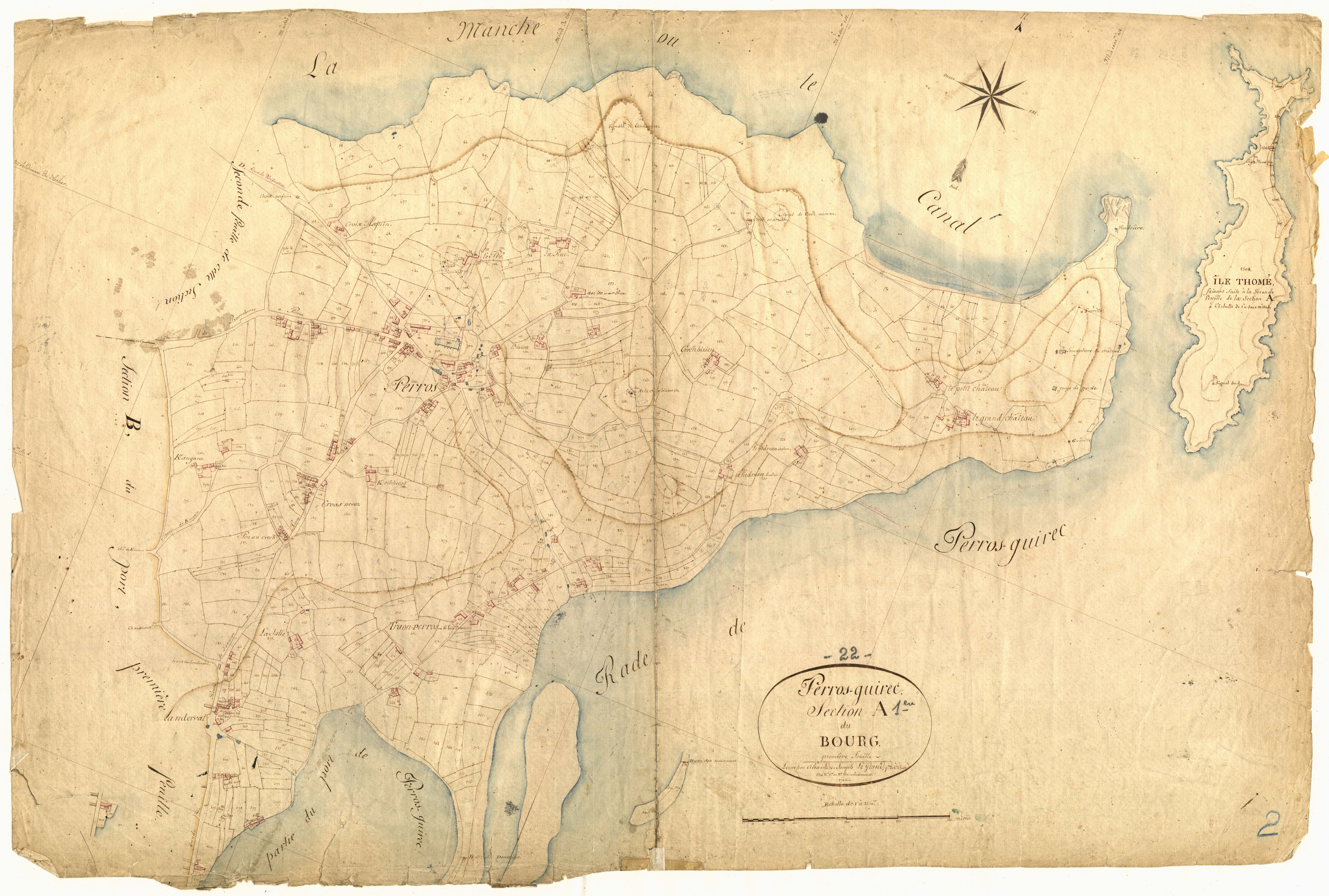 Perros-Guirec - Section A, 1re feuille