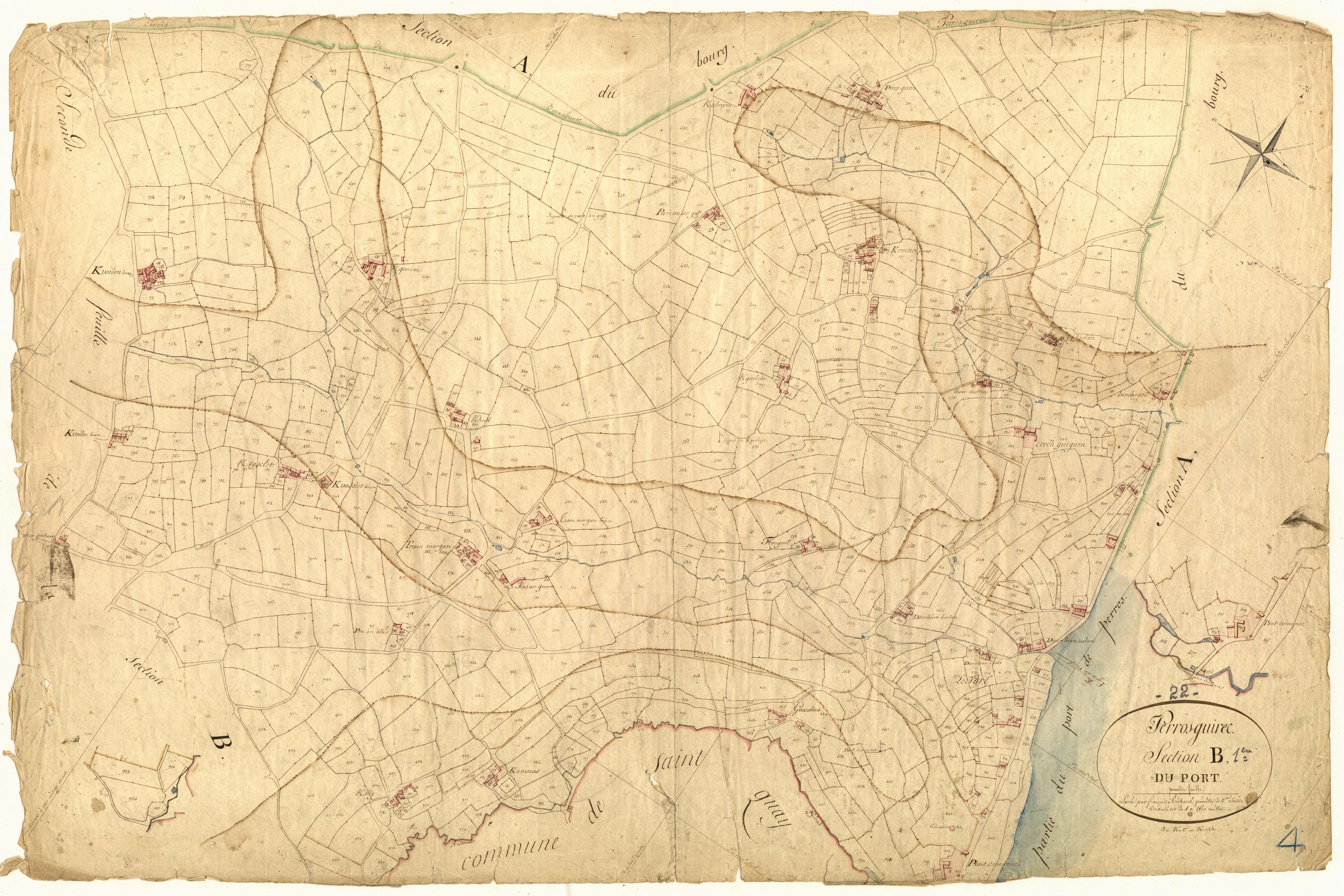 Perros-Guirec - Section B, 1re feuille
