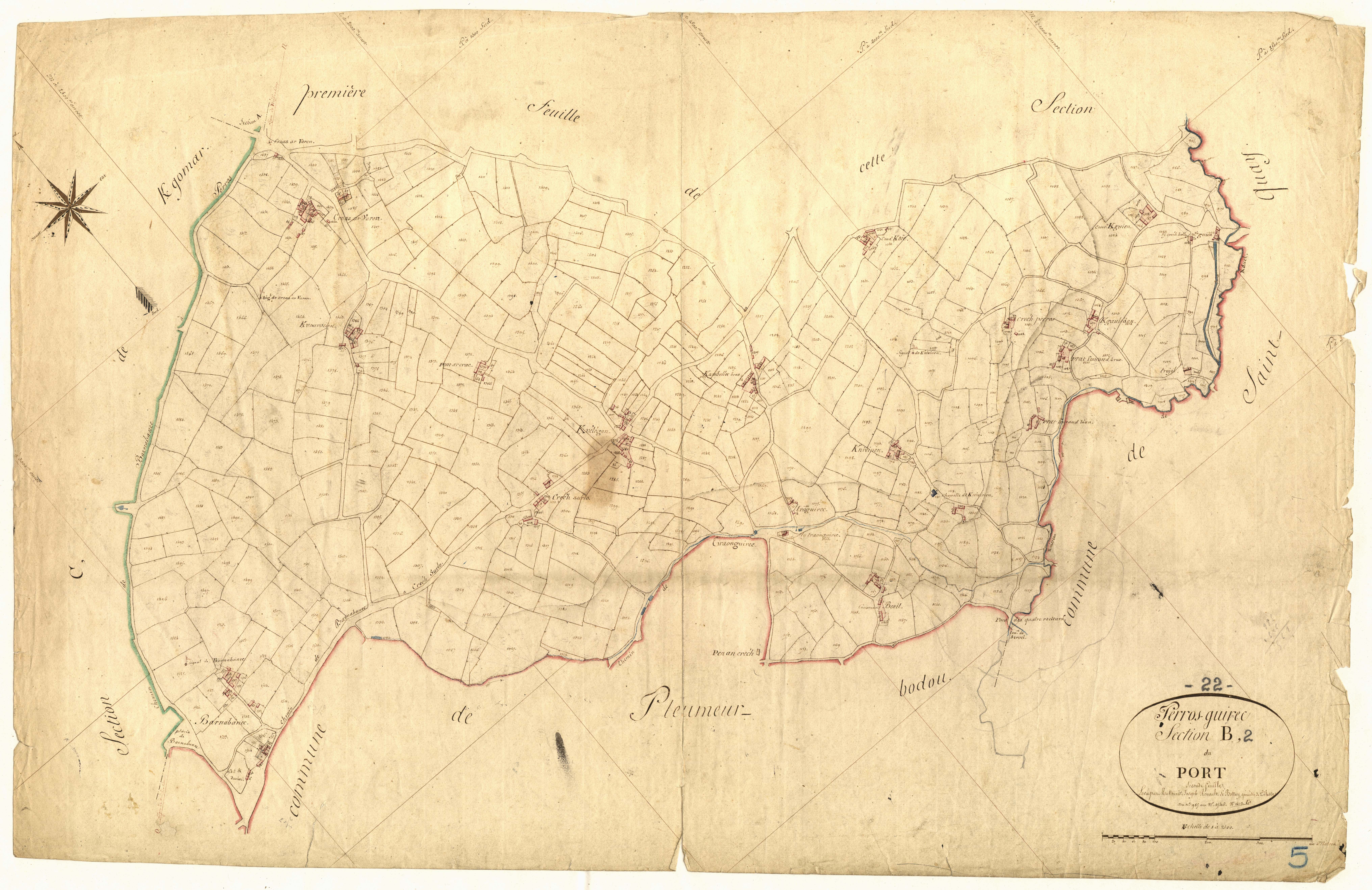 Perros-Guirec - Section B, 2e feuille