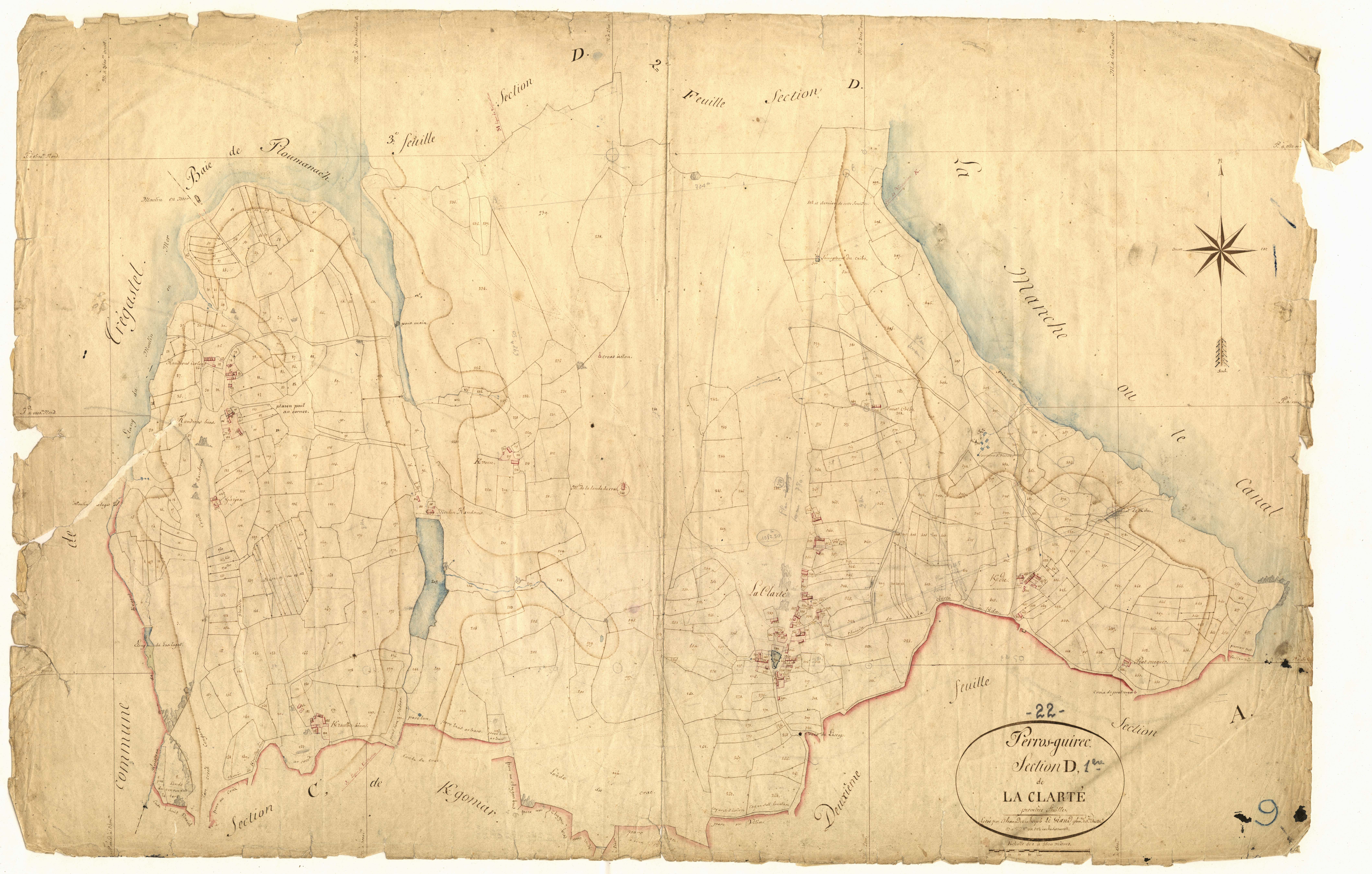 Perros-Guirec - Section D, 1re feuille
