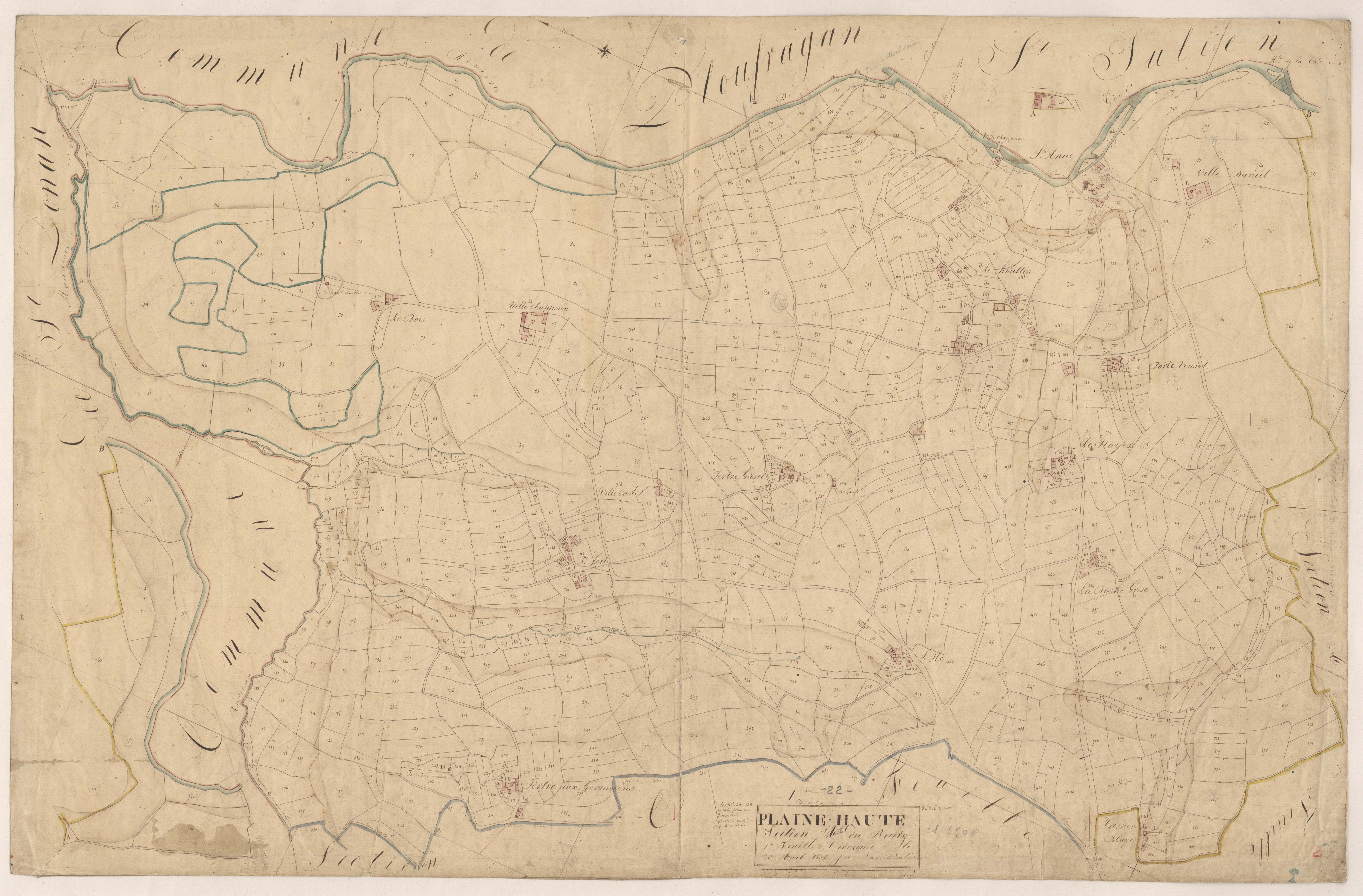 Plaine-Haute - Section A, 1re feuille