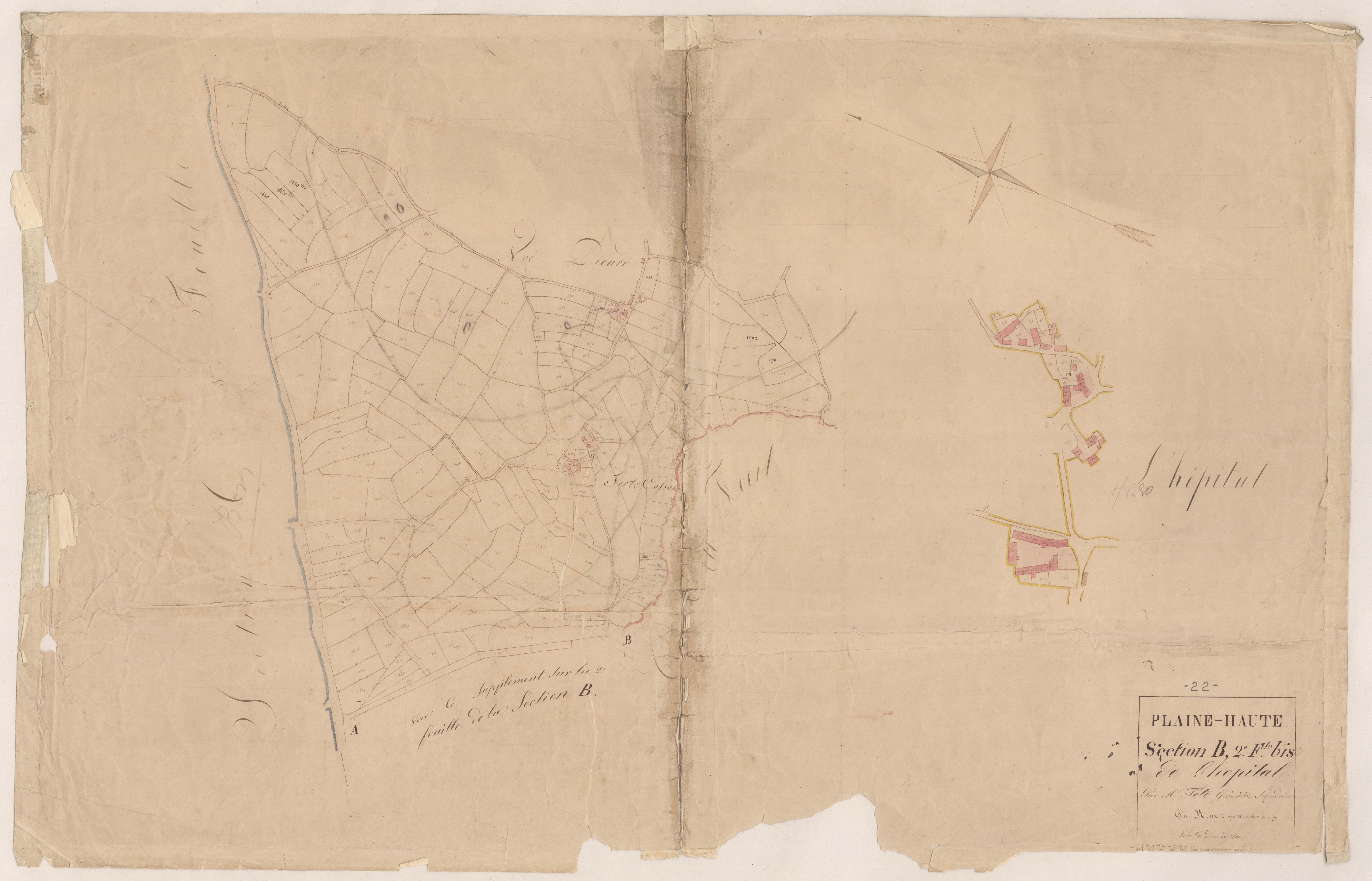Plaine-Haute - Section B, 2e feuille bis