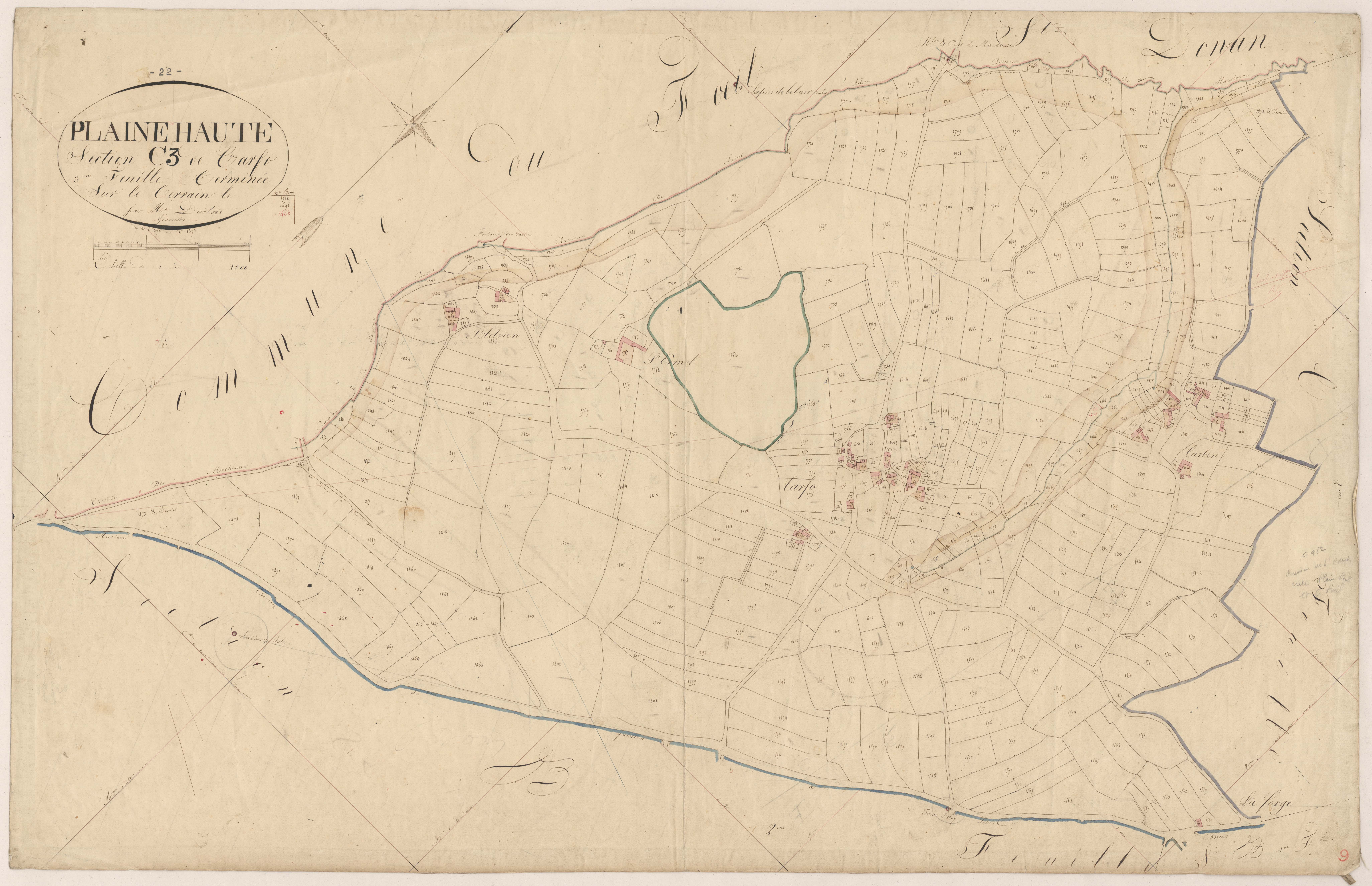 Plaine-Haute - Section C, 3e feuille