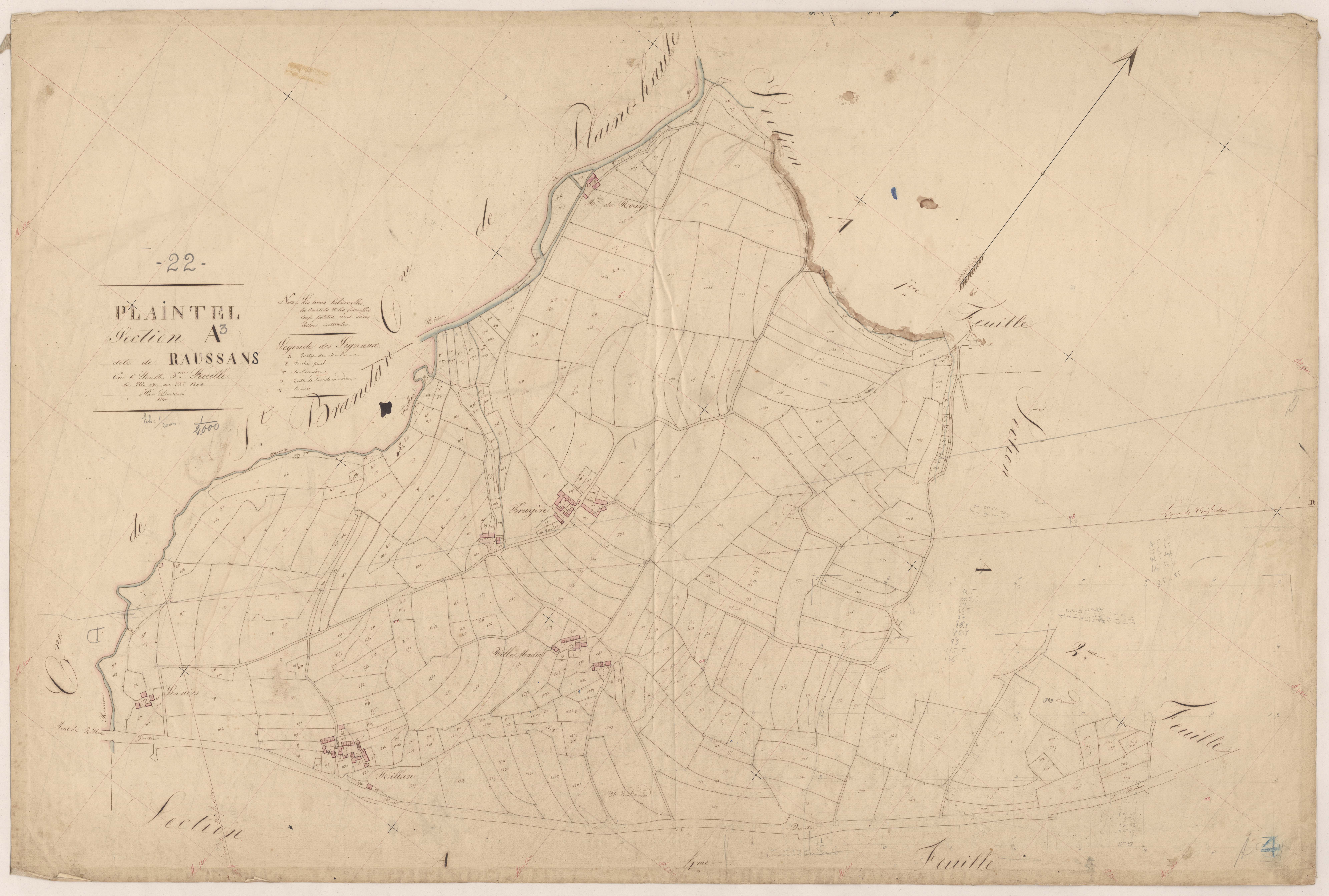 Plaintel - Section A, 3e feuille