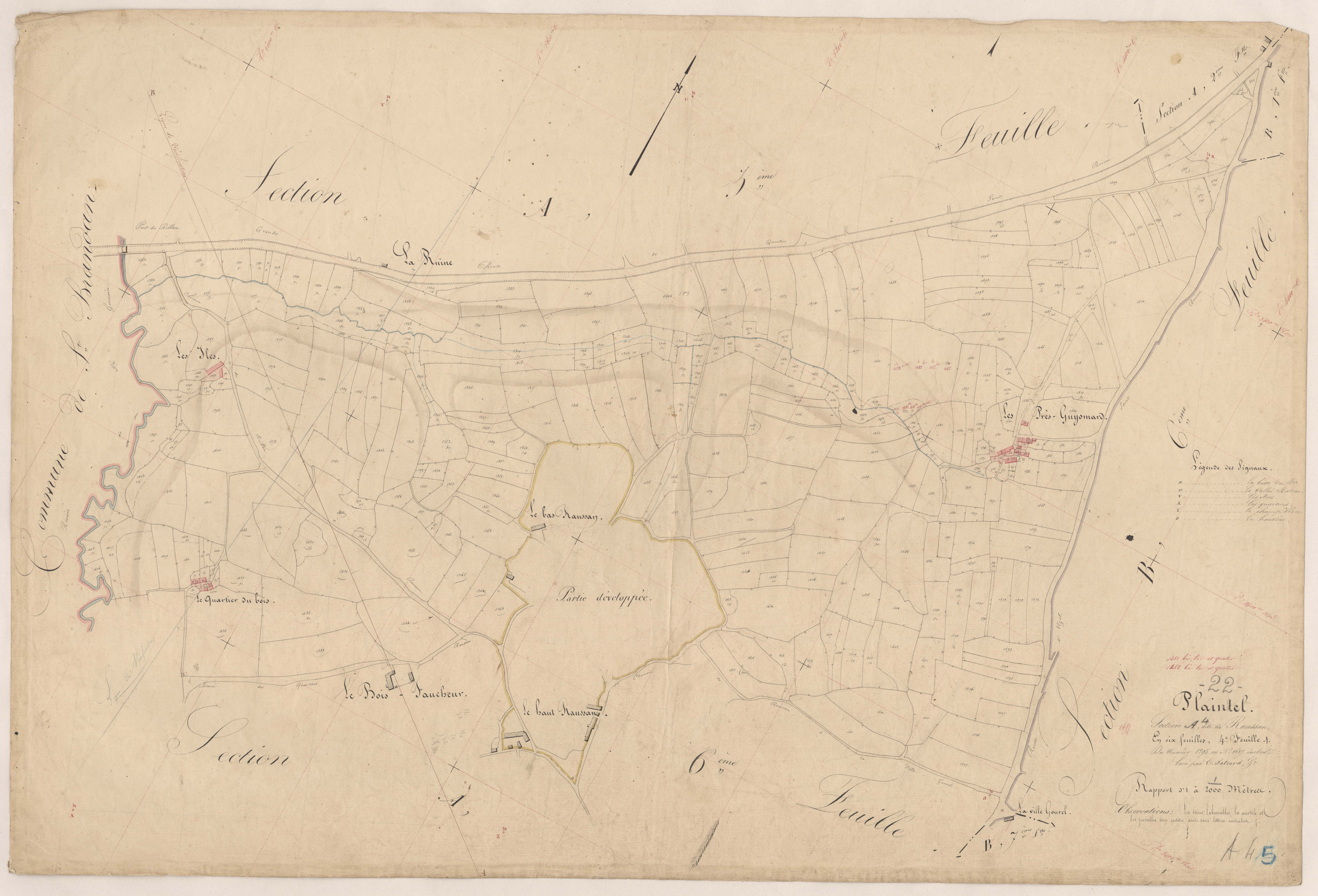 Plaintel - Section A, 4e feuille