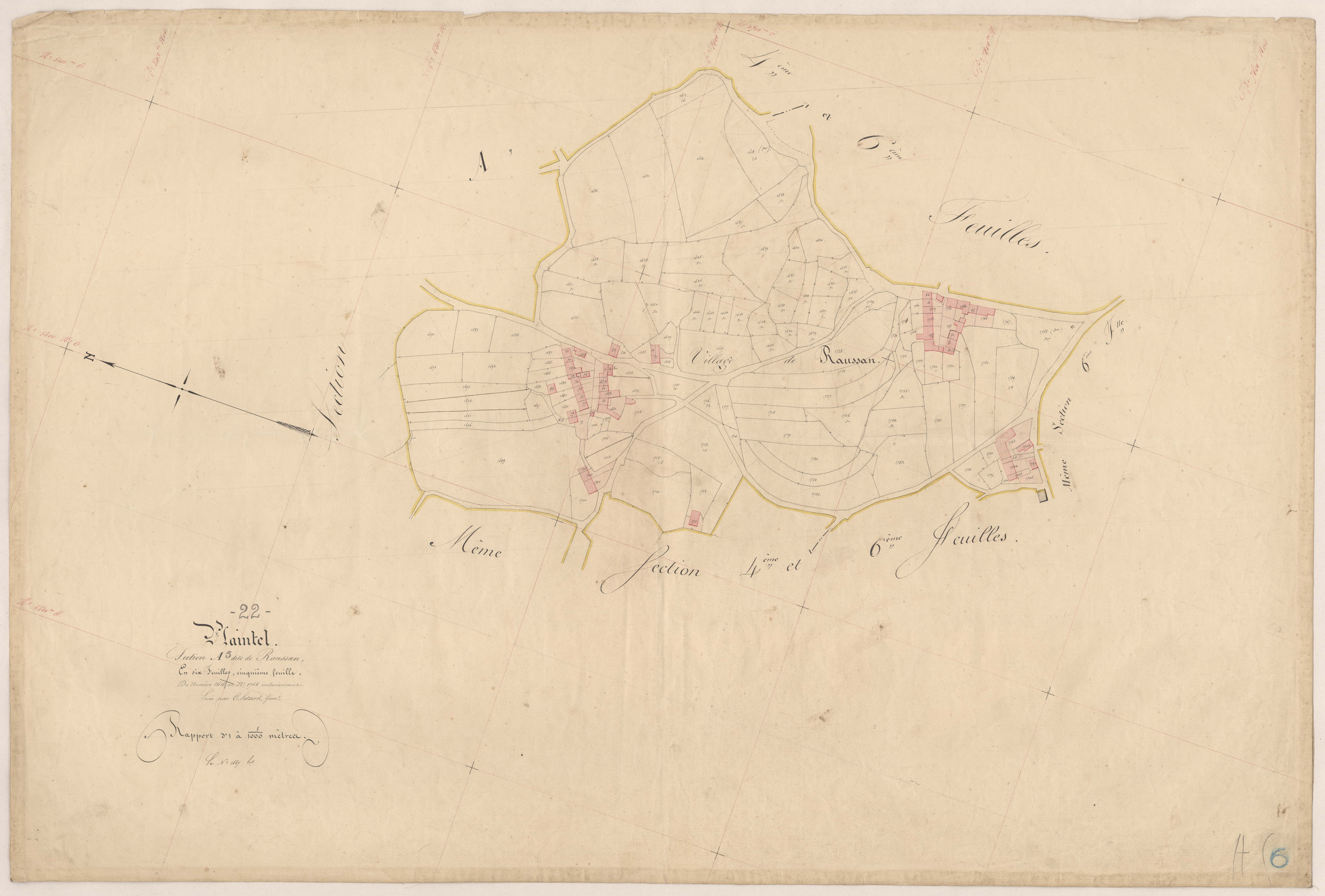 Plaintel - Section A, 5e feuille