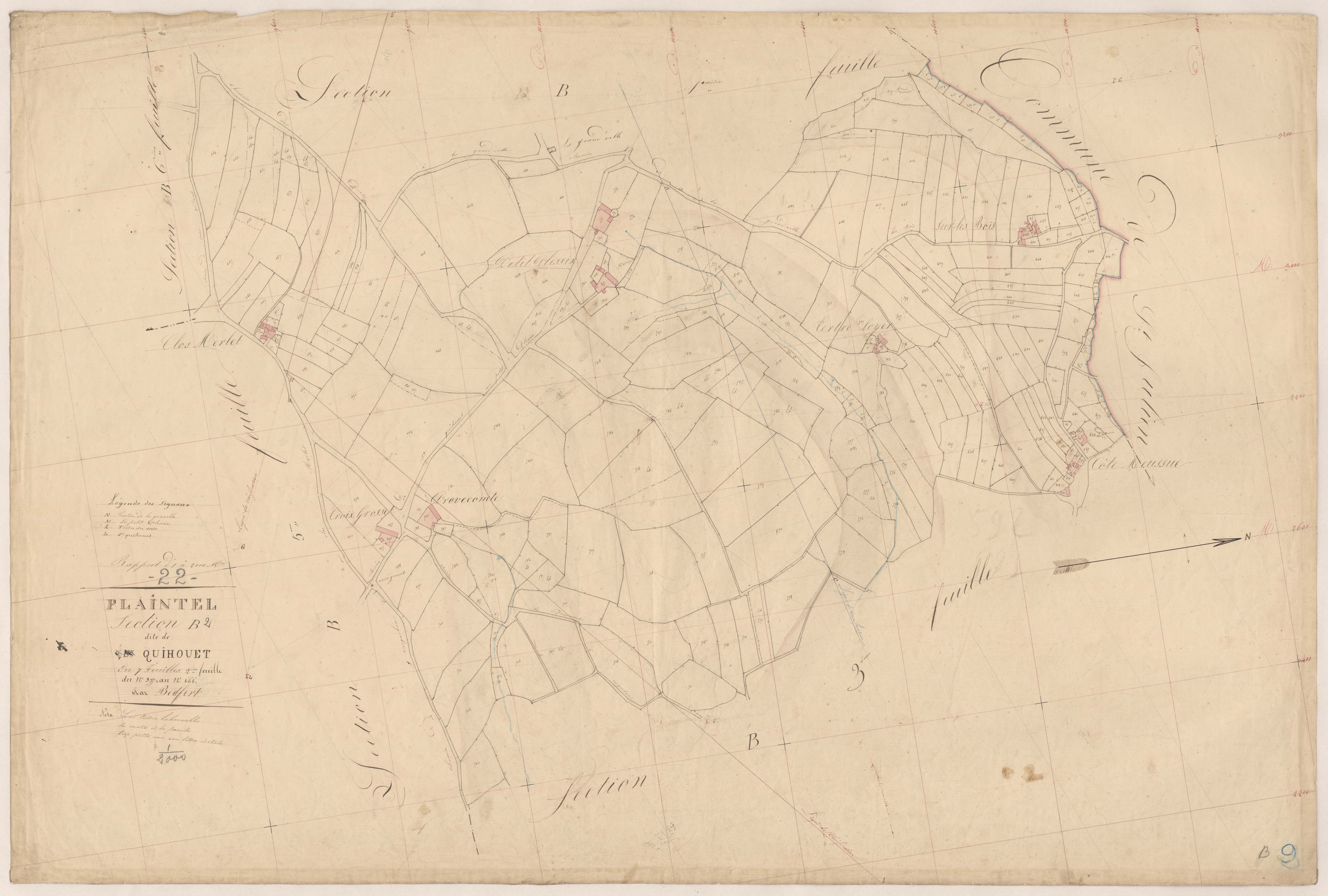 Plaintel - Section B, 2e feuille
