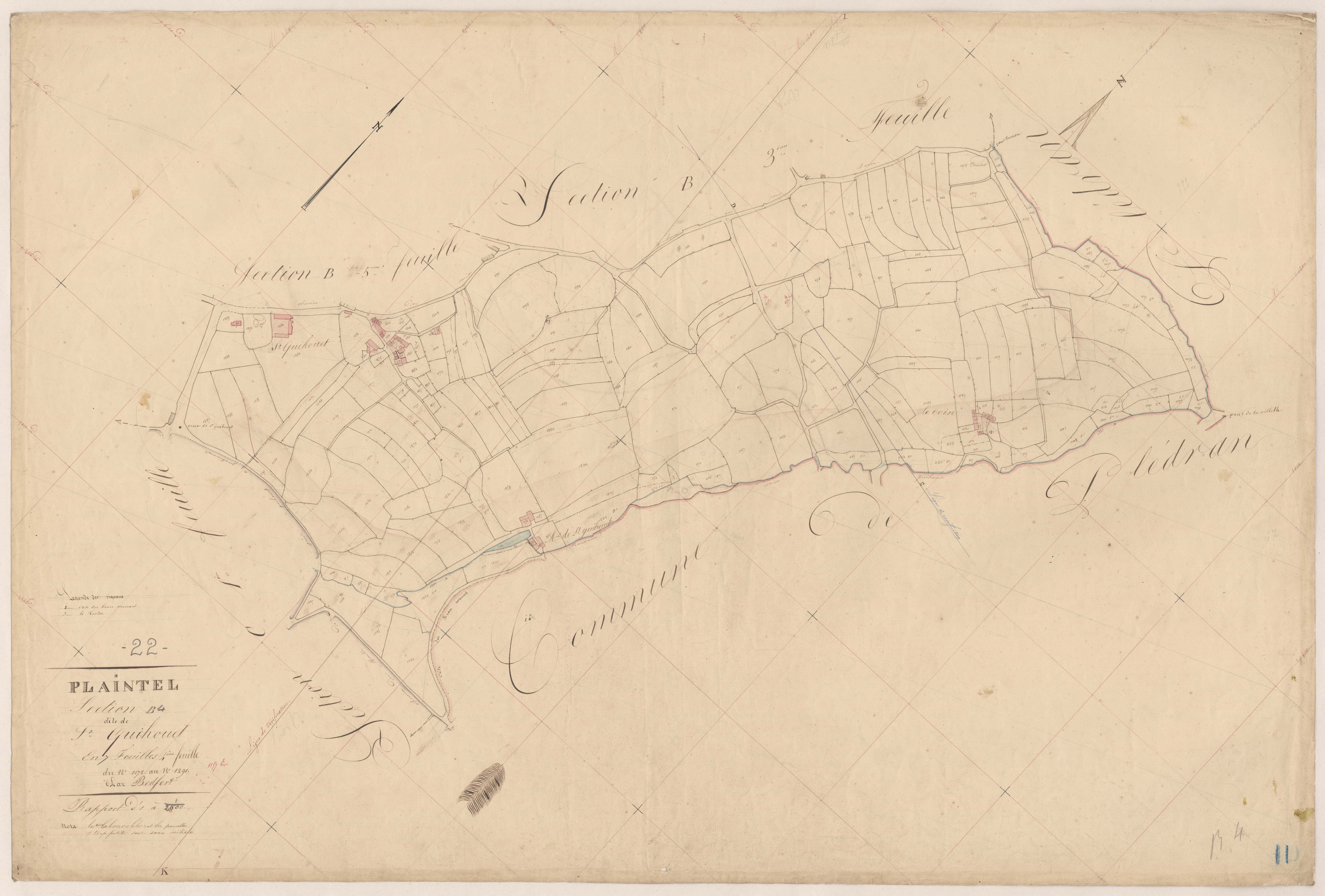 Plaintel - Section B, 4e feuille