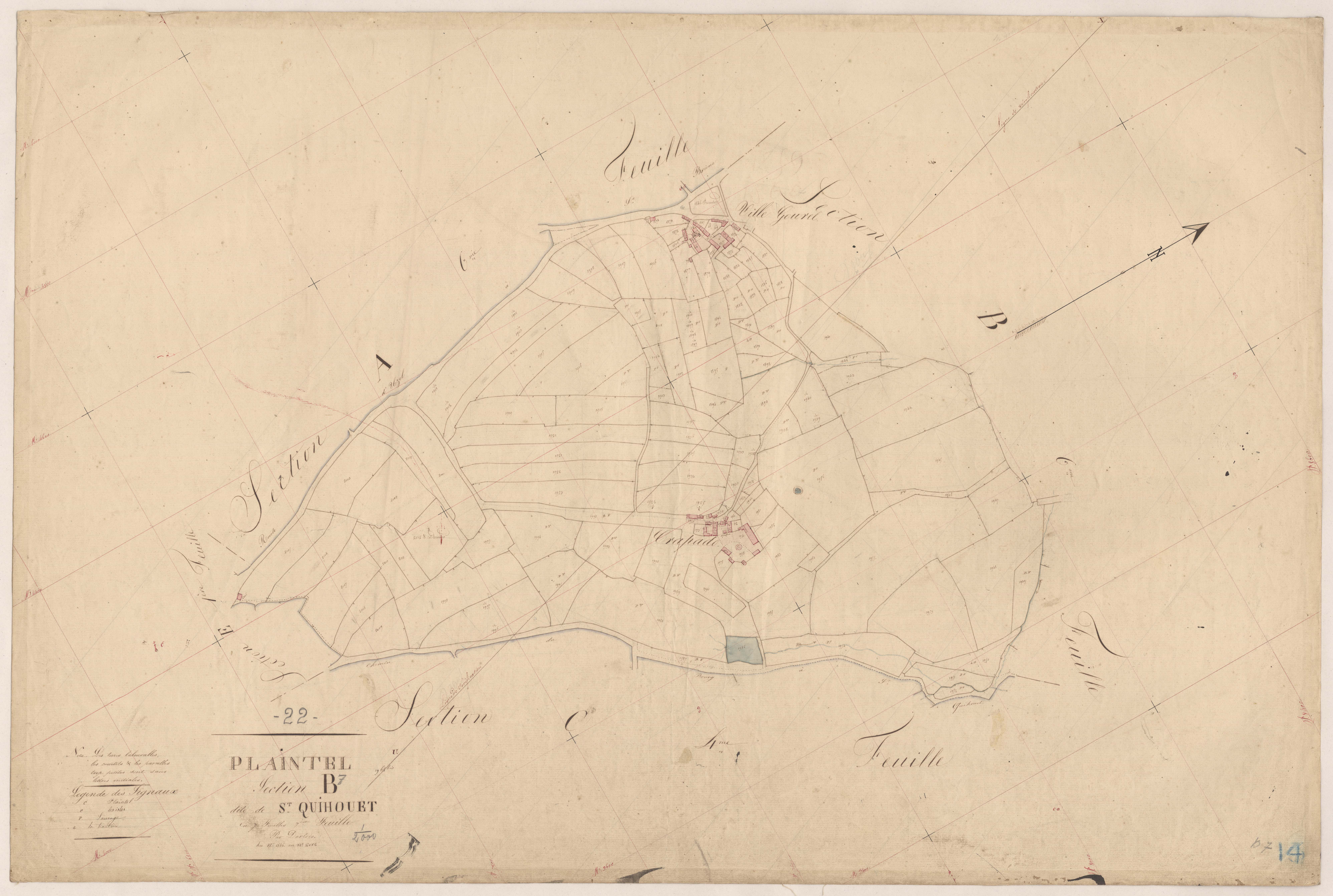 Plaintel - Section B, 7e feuille