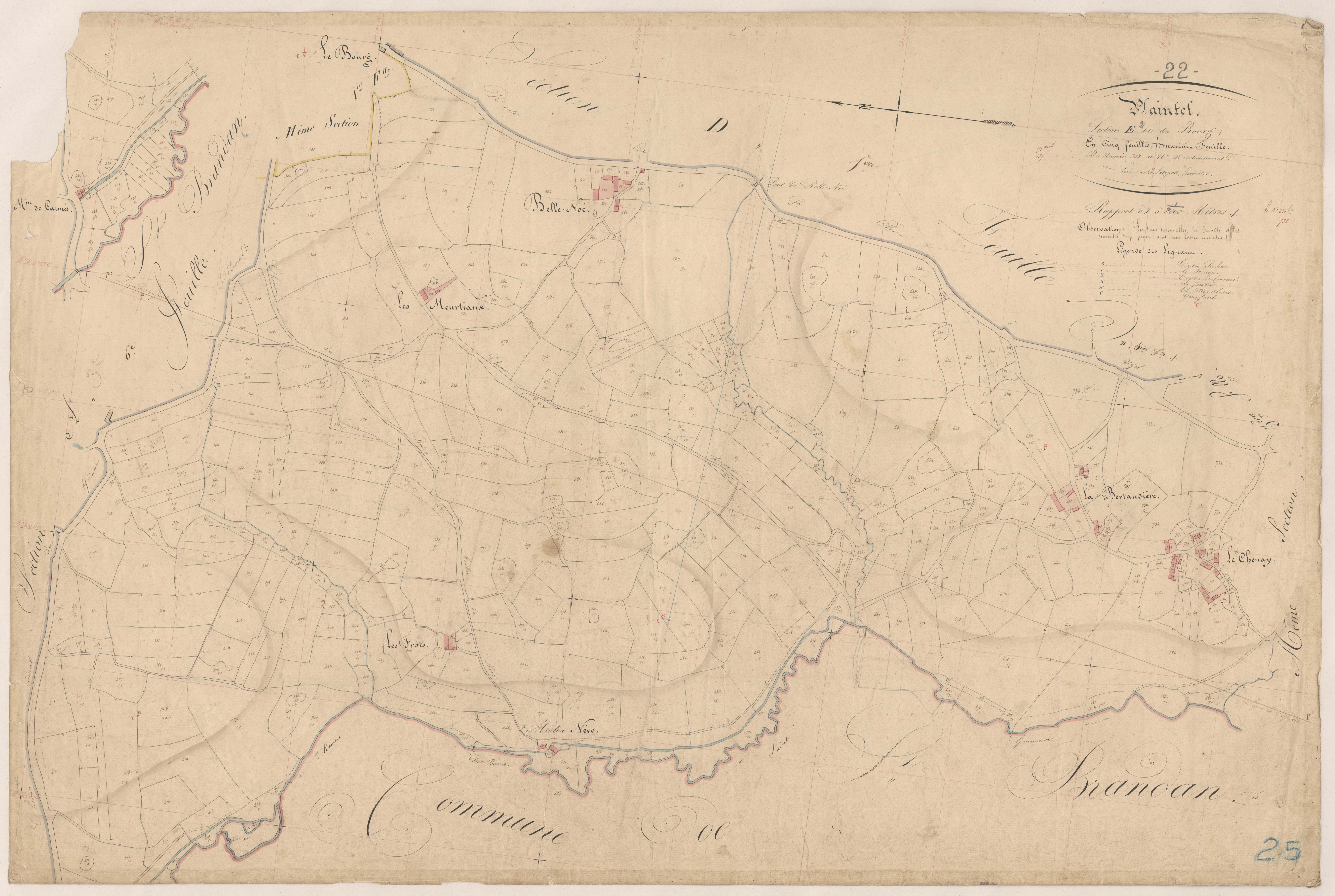 Plaintel - Section E, 2e feuille