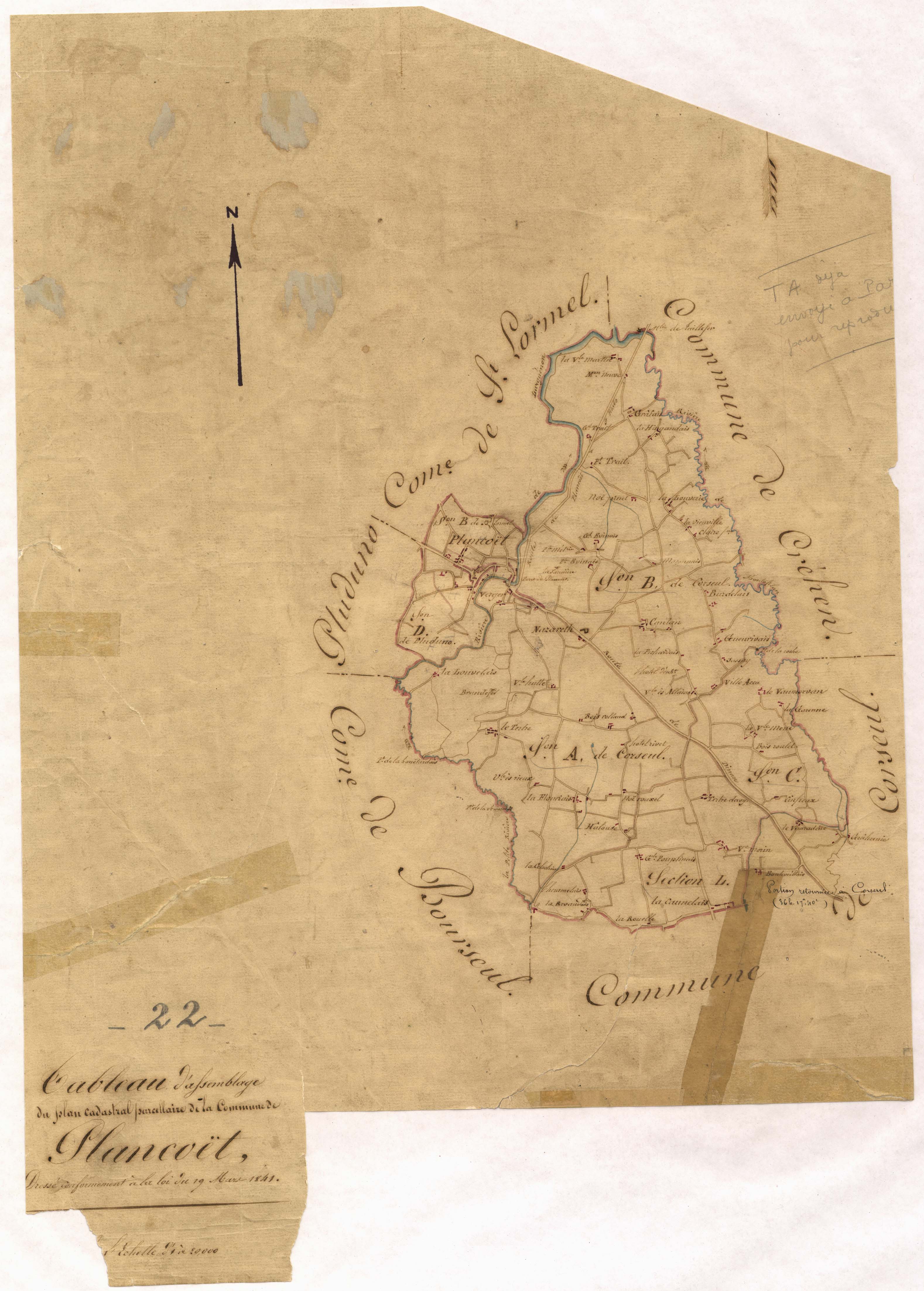 Plancoët - Tableau d'assemblage