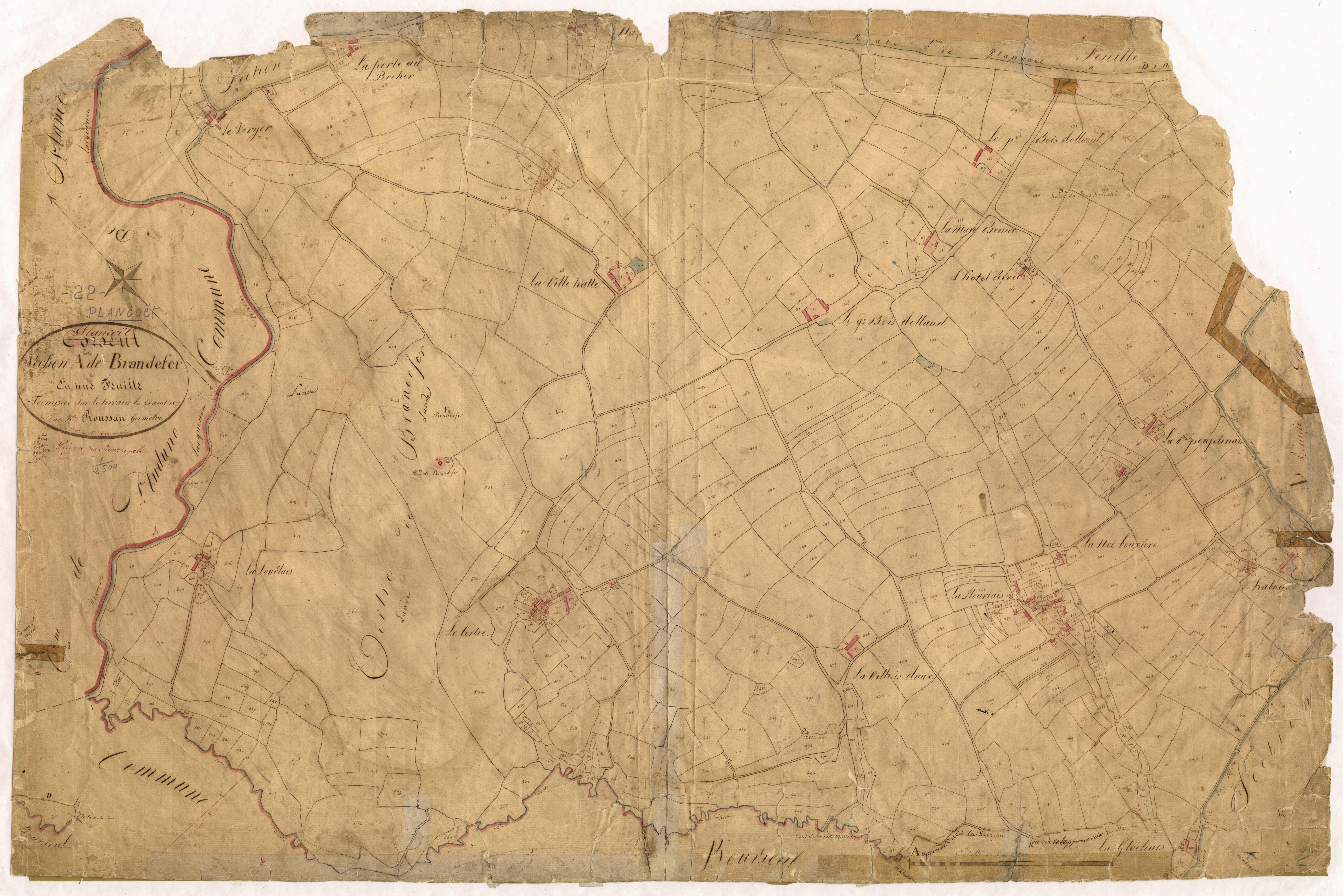 Plancoët - Section A, feuille unique