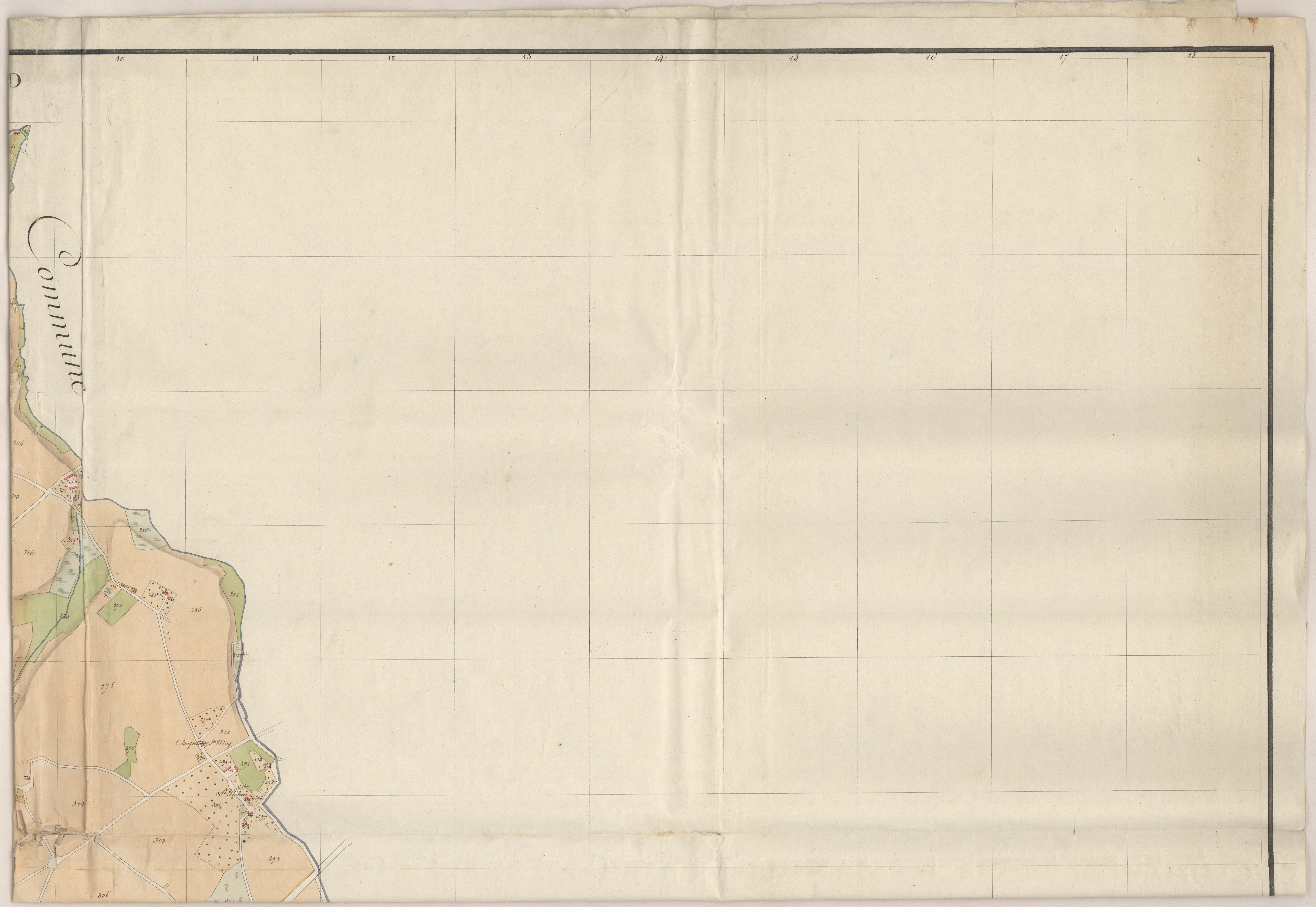 Lamballe-Armor - Plan par masse de culture, partie nord-est.