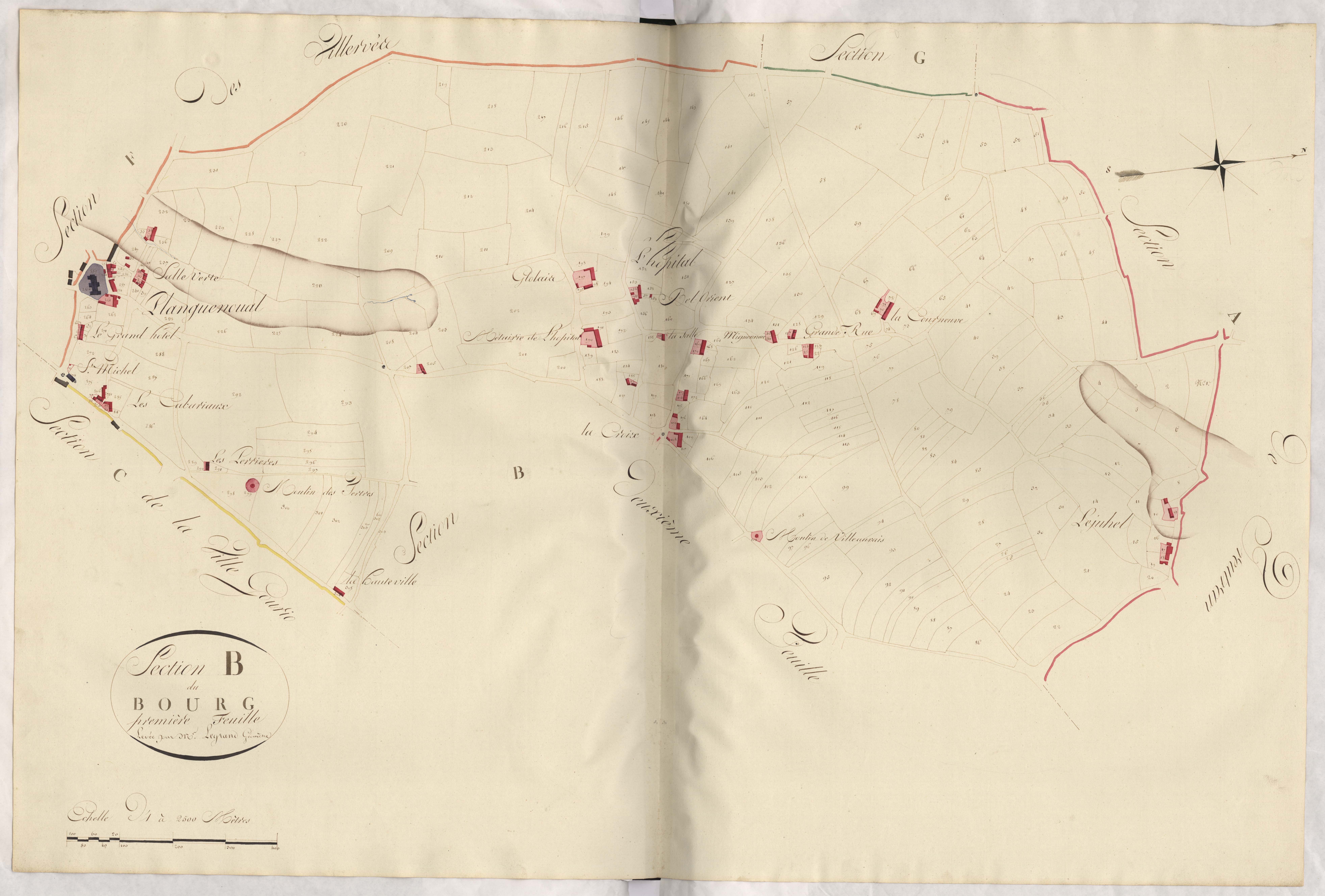 Lamballe-Armor - Section B, 1re feuille