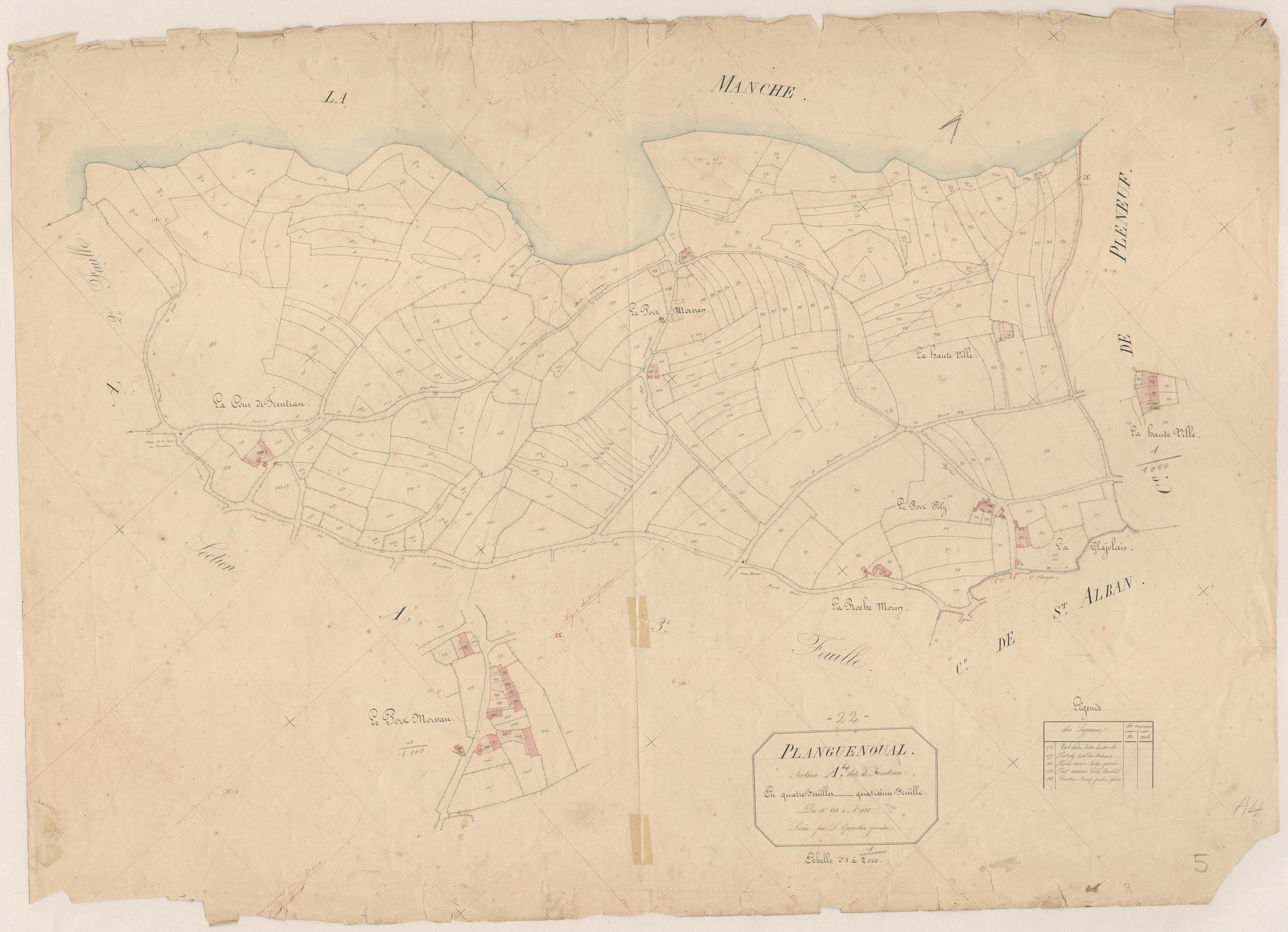Lamballe-Armor - Section A, 4e feuille