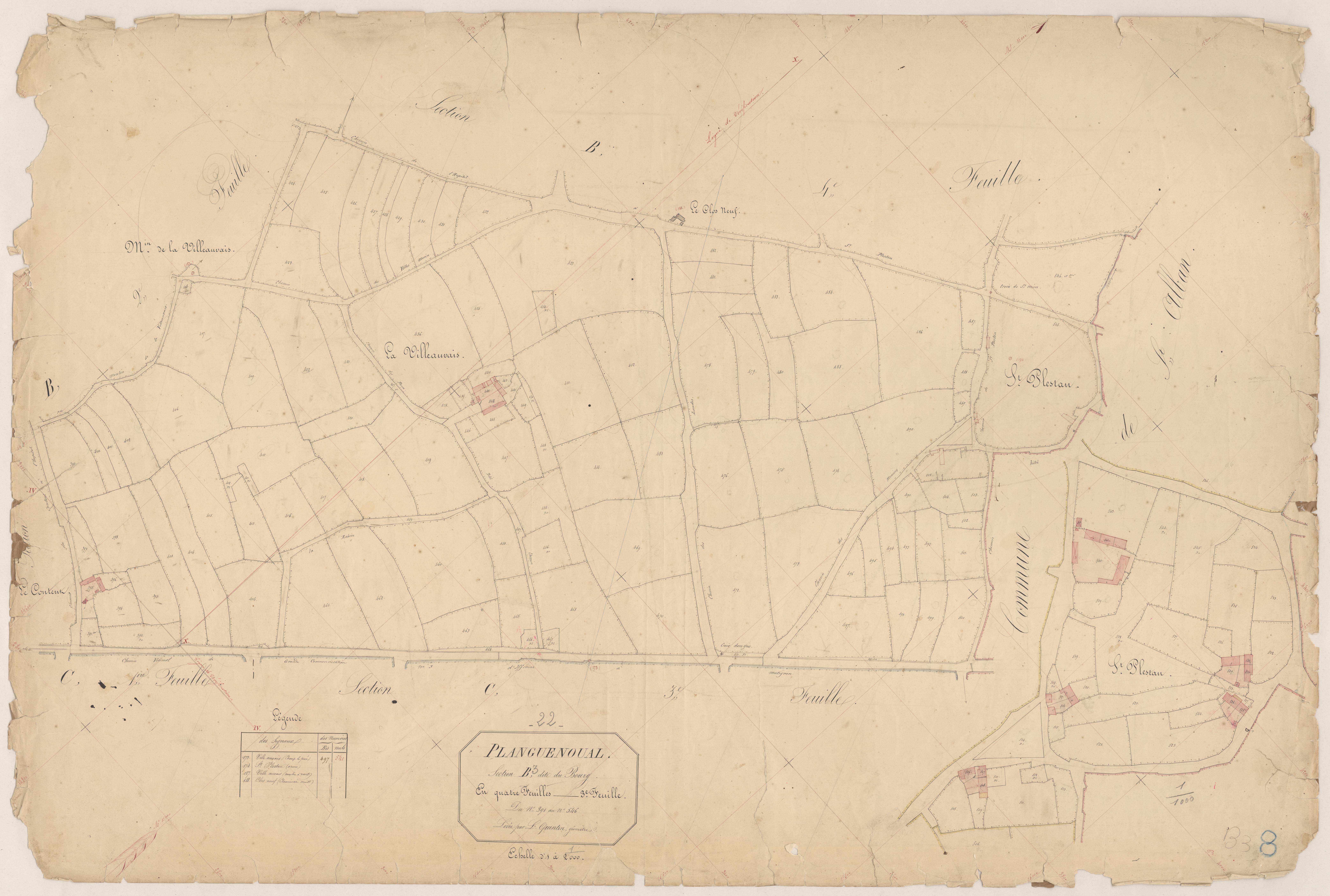 Lamballe-Armor - Section B, 3e feuille