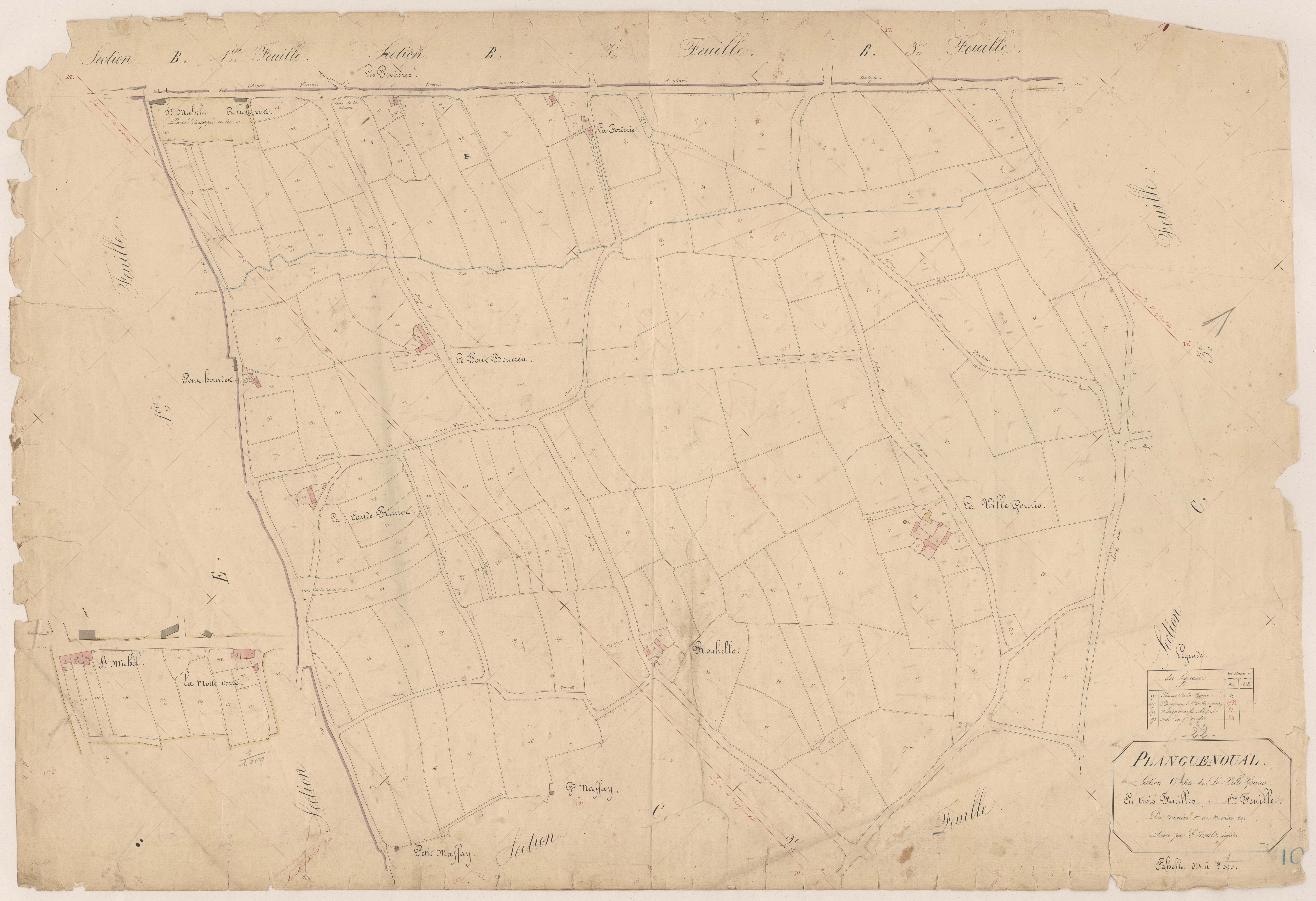 Lamballe-Armor - Section C, 1re feuille