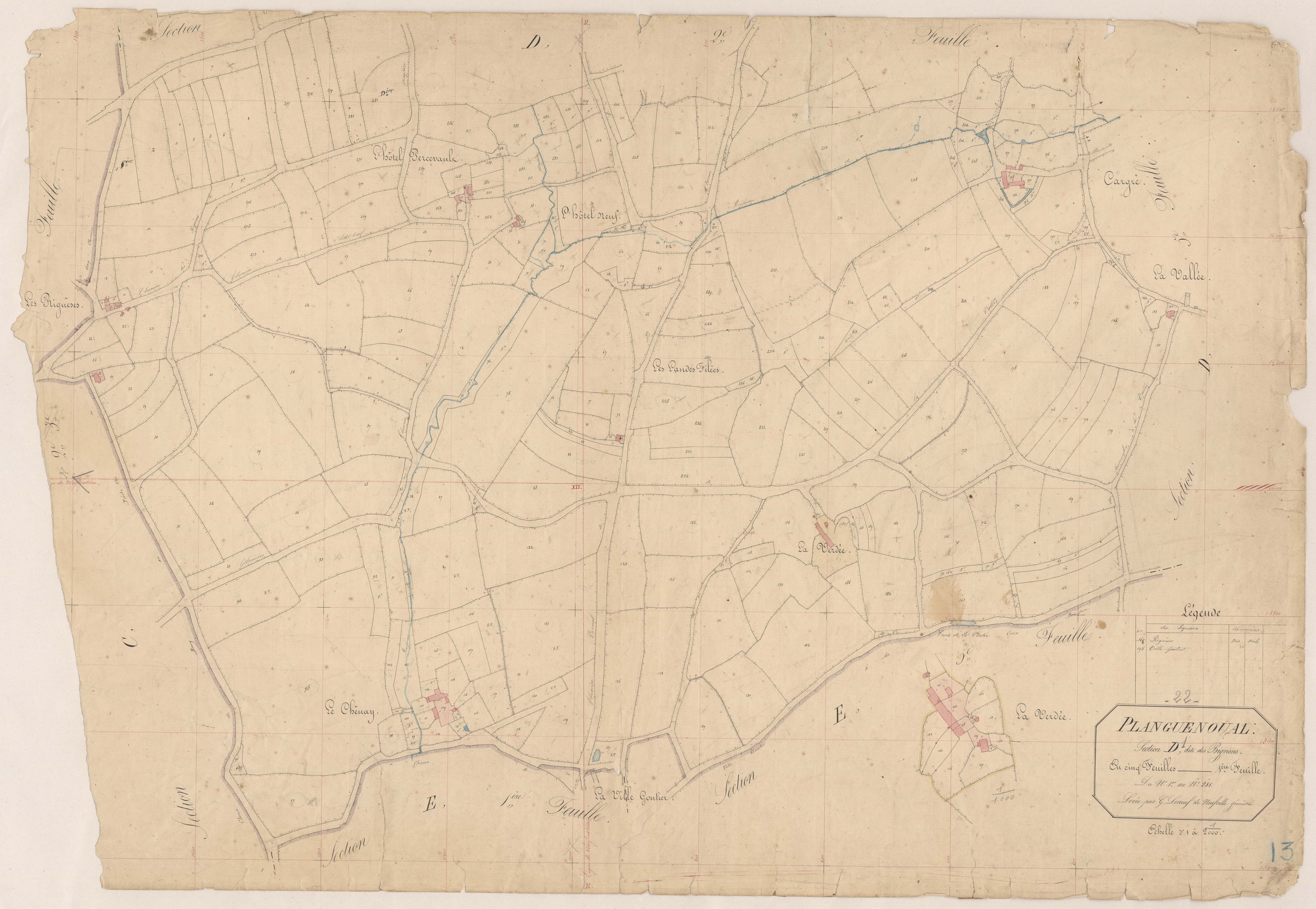 Lamballe-Armor - Section D, 1re feuille