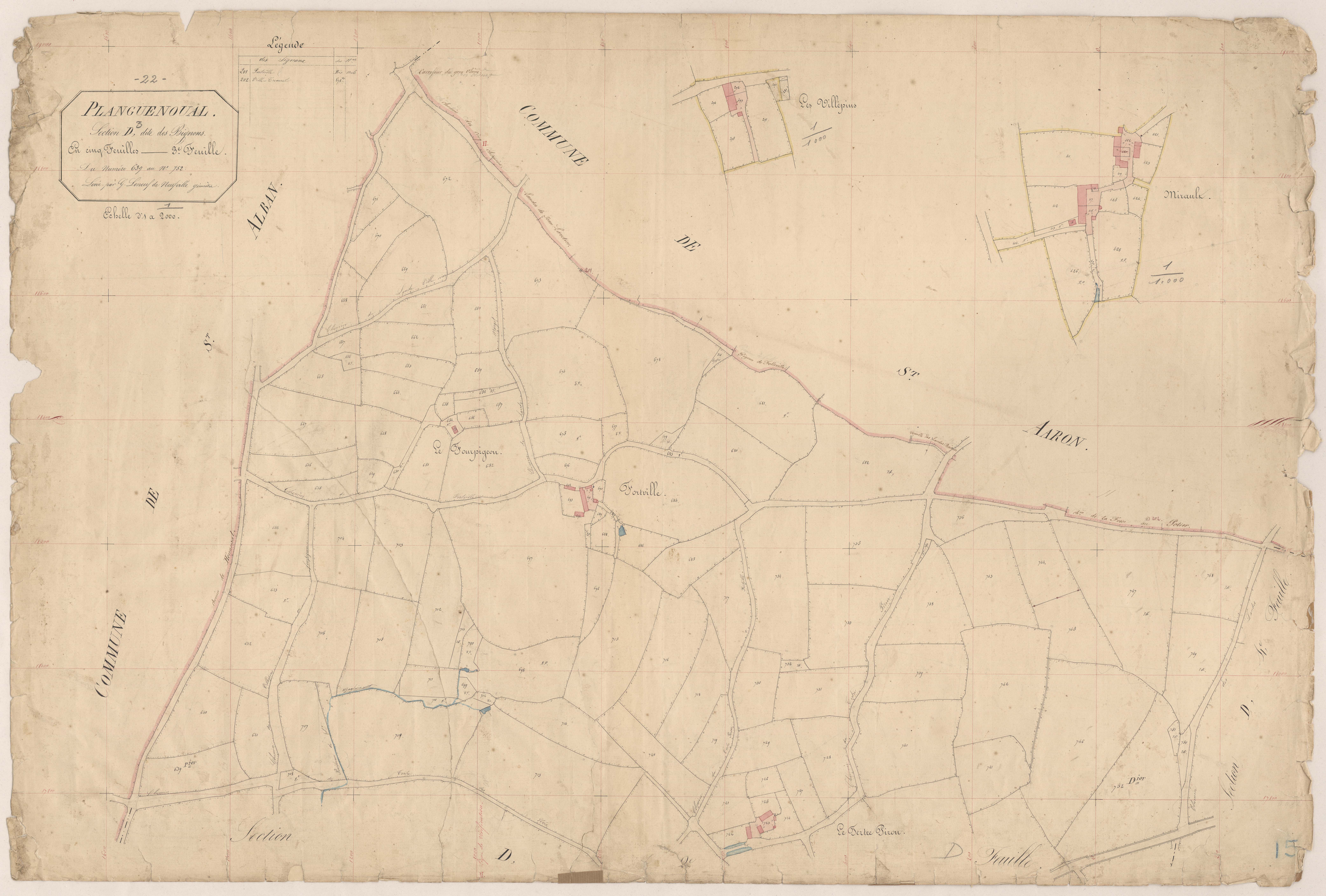 Lamballe-Armor - Section D, 3e feuille