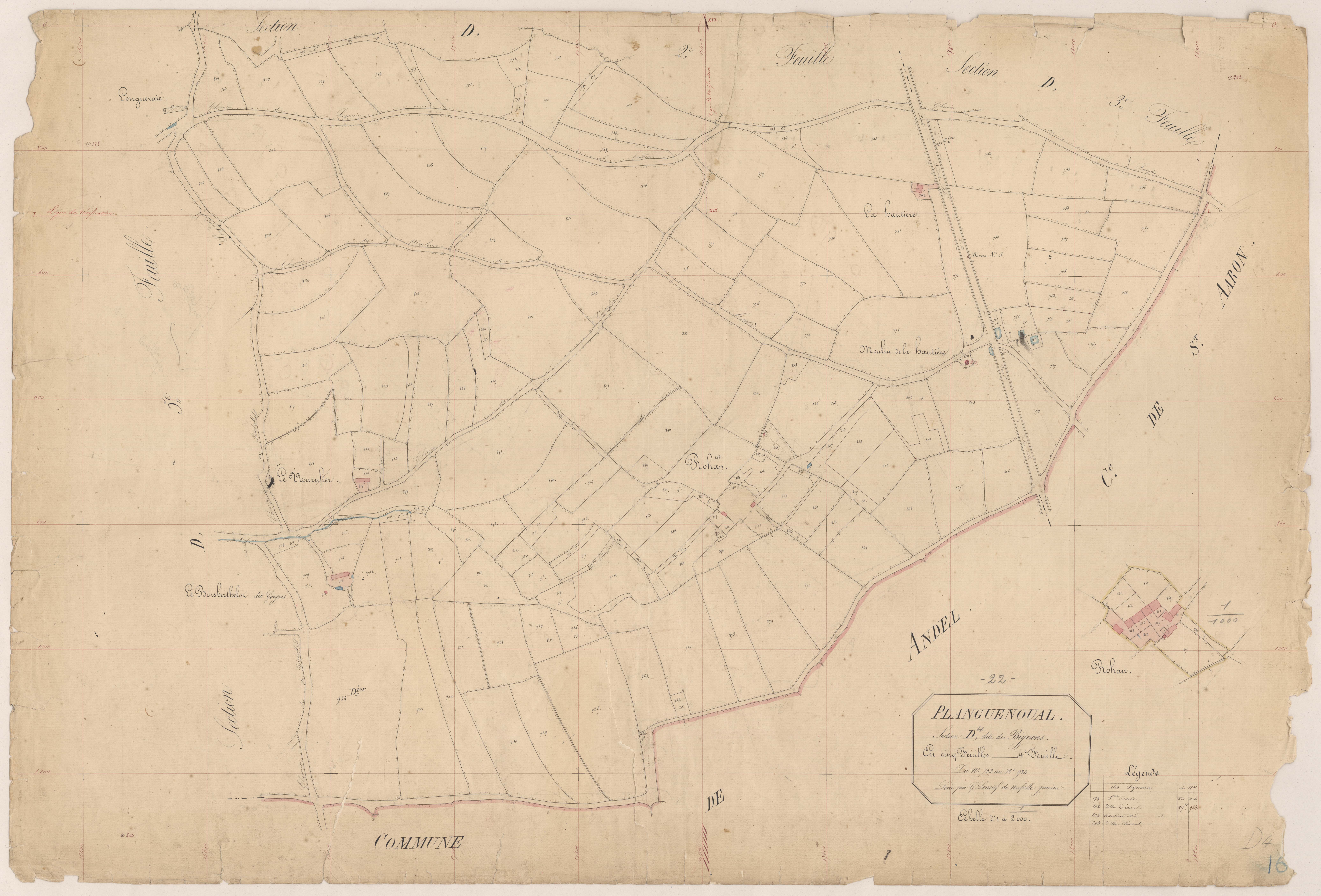 Lamballe-Armor - Section D, 4e feuille