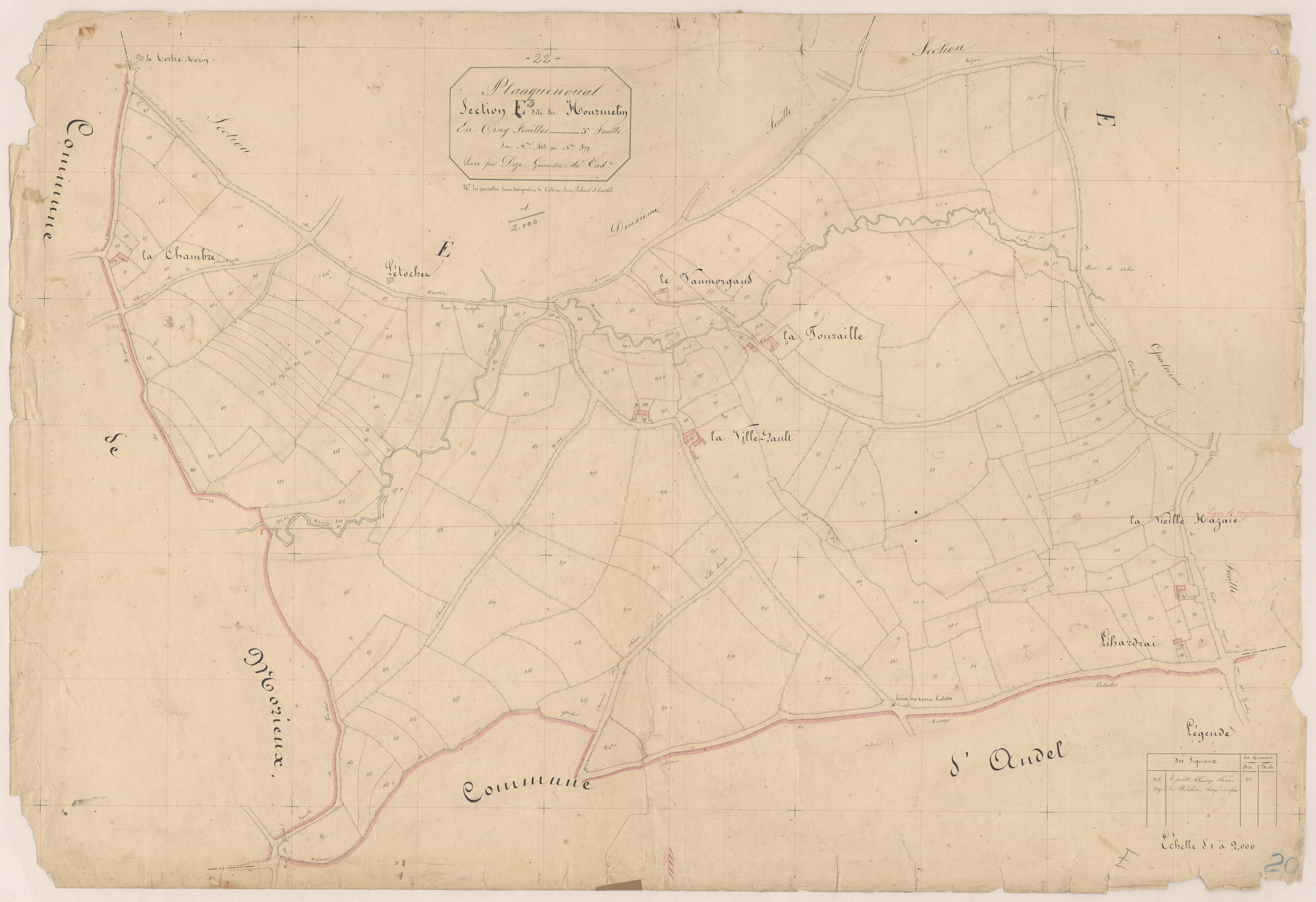 Lamballe-Armor - Section E, 3e feuille