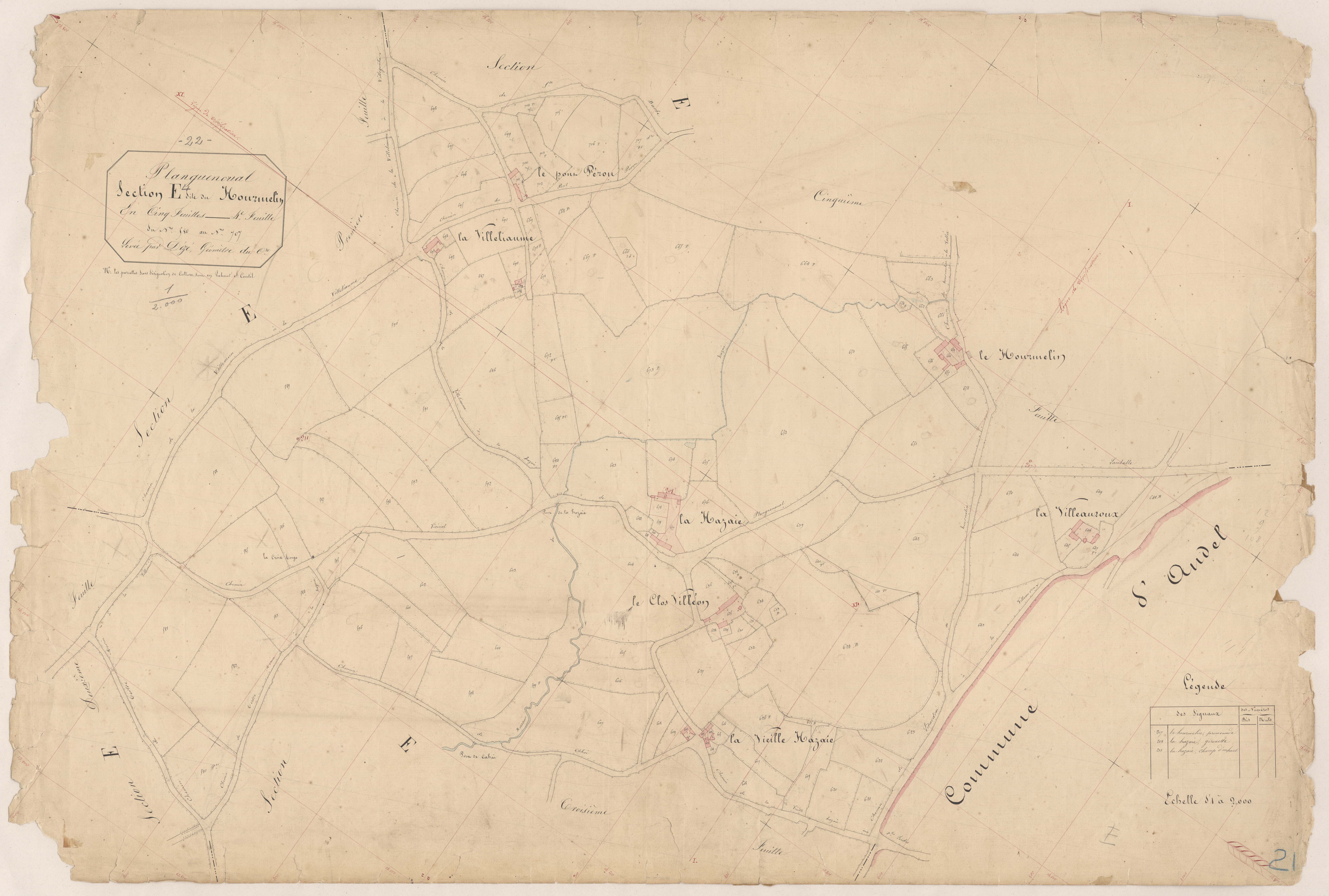 Lamballe-Armor - Section E, 4e feuille