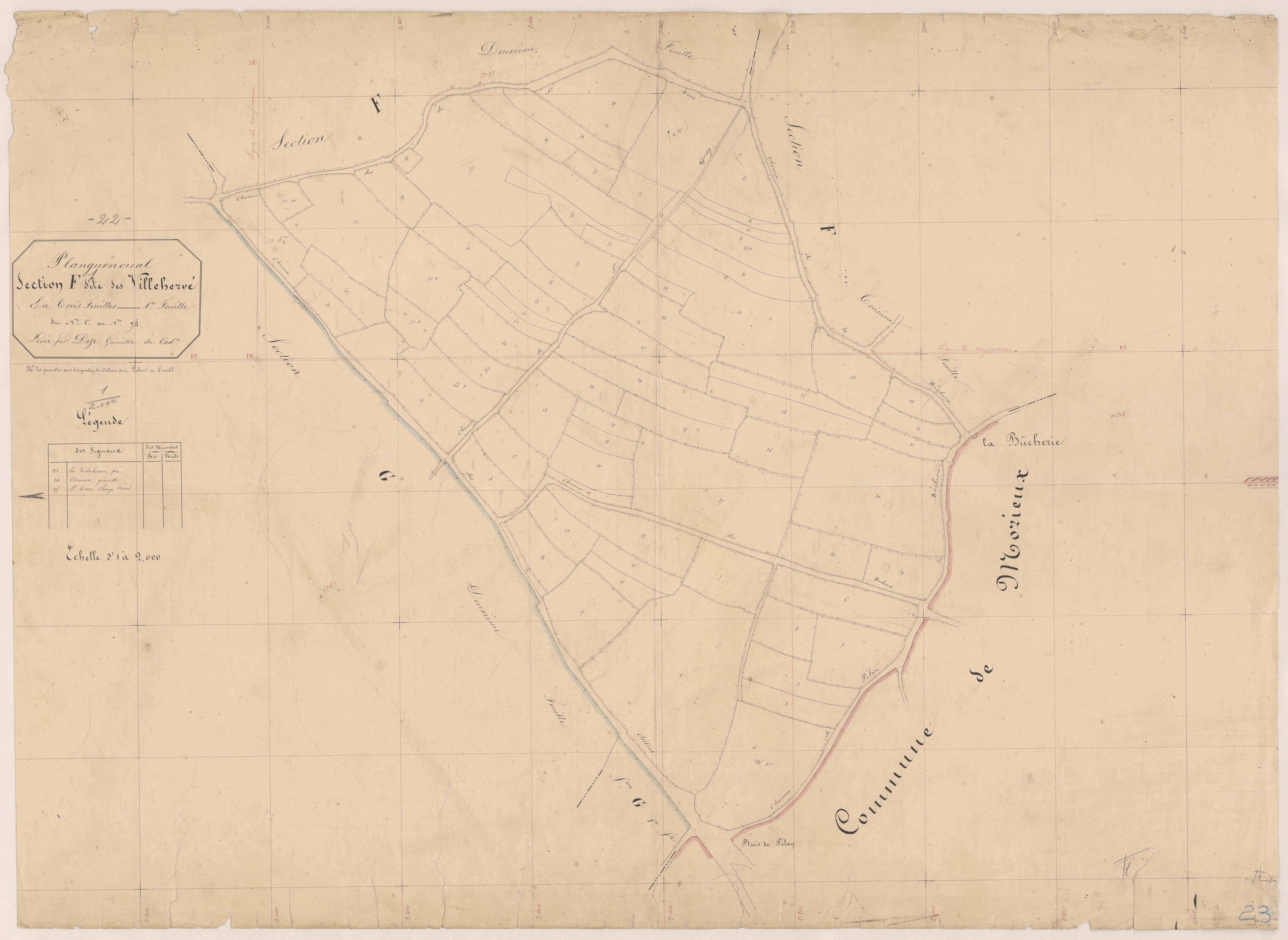 Lamballe-Armor - Section F, 1re feuille