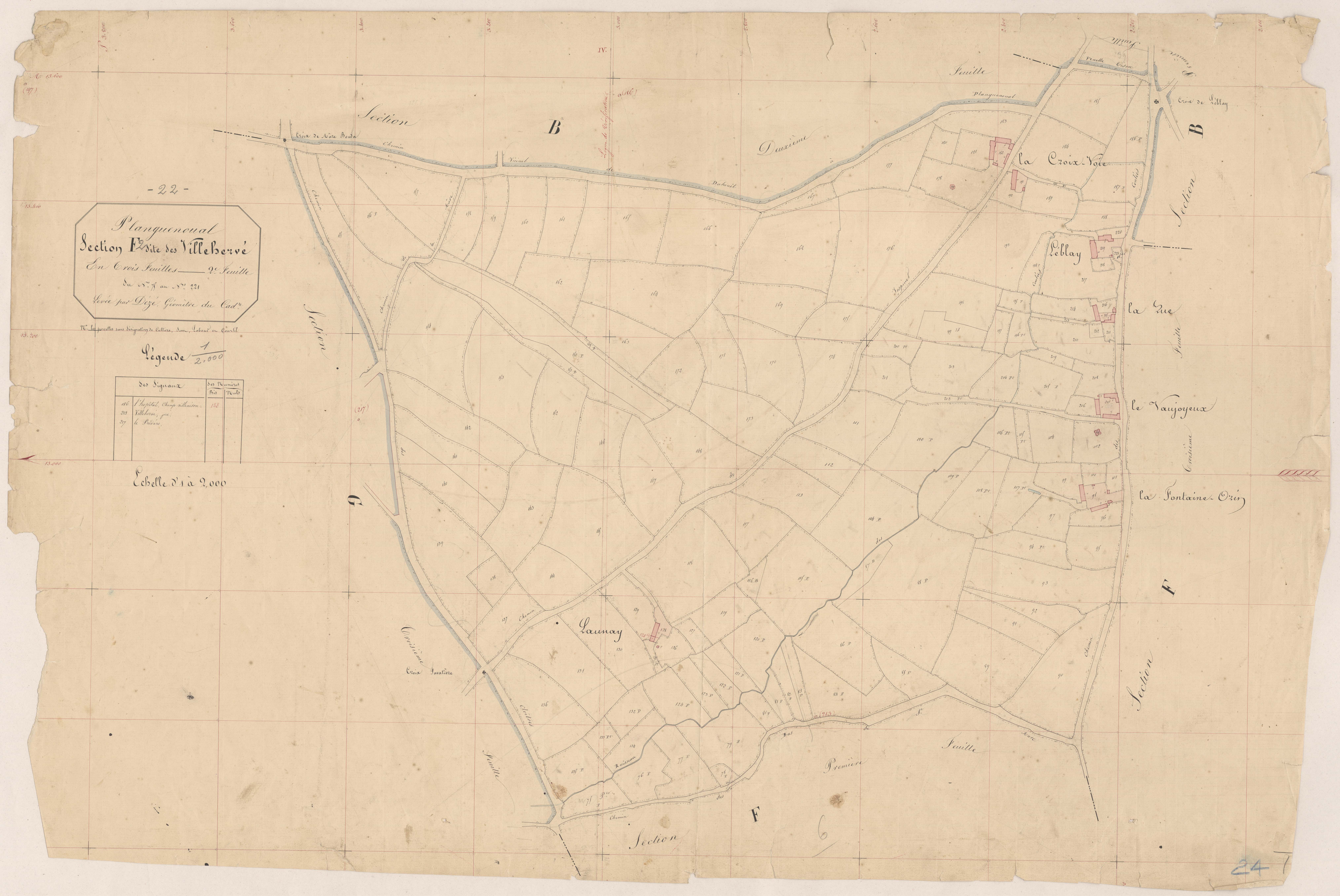 Lamballe-Armor - Section F, 2e feuille