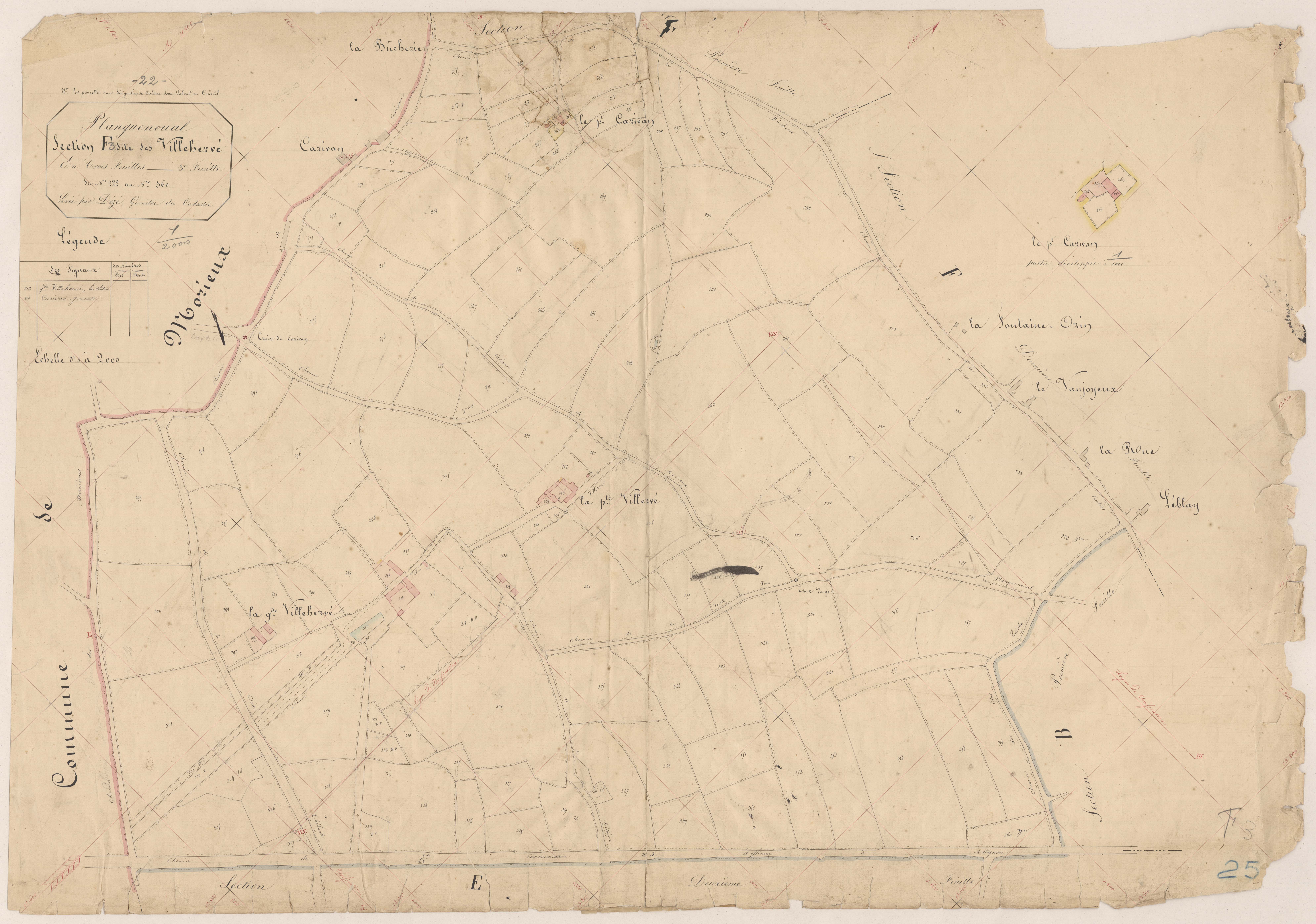 Lamballe-Armor - Section F, 3e feuille